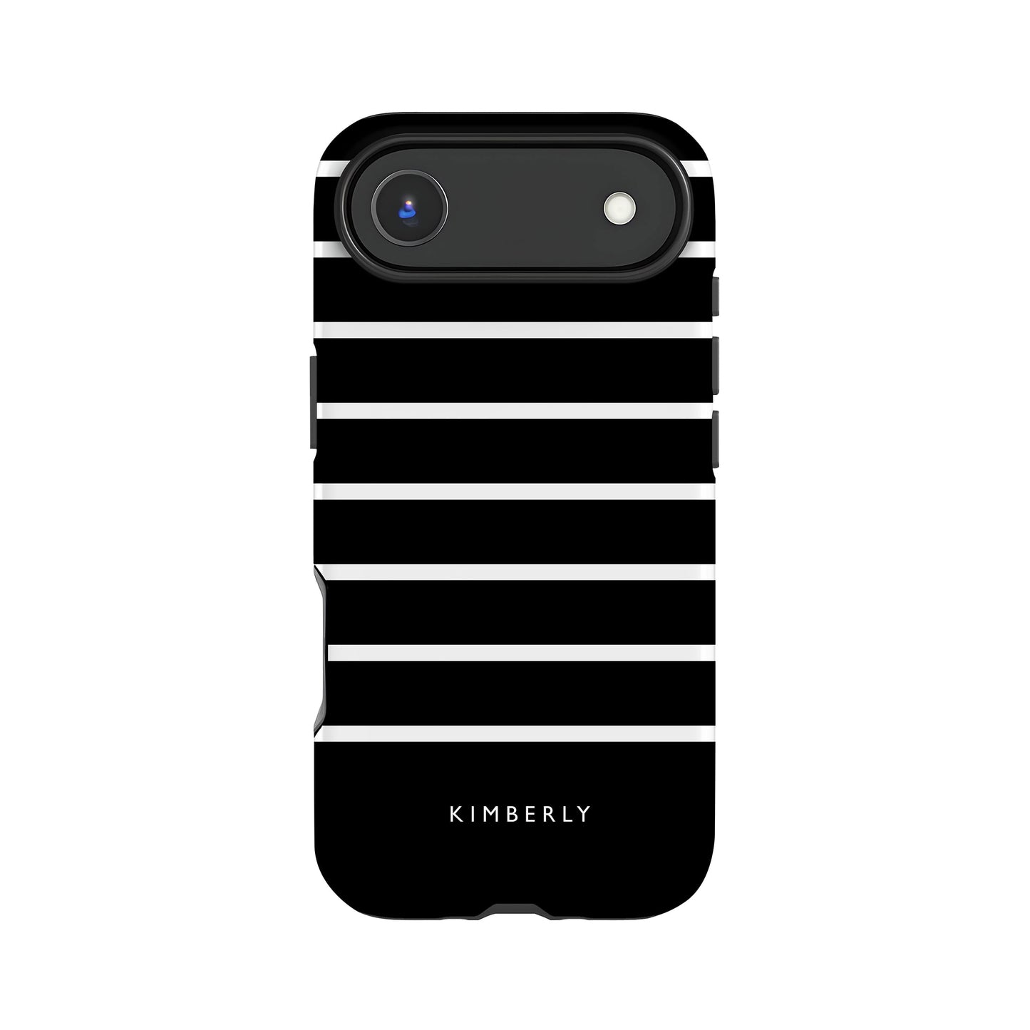 Contemporary Black Stripe Personalised Case Phone Case