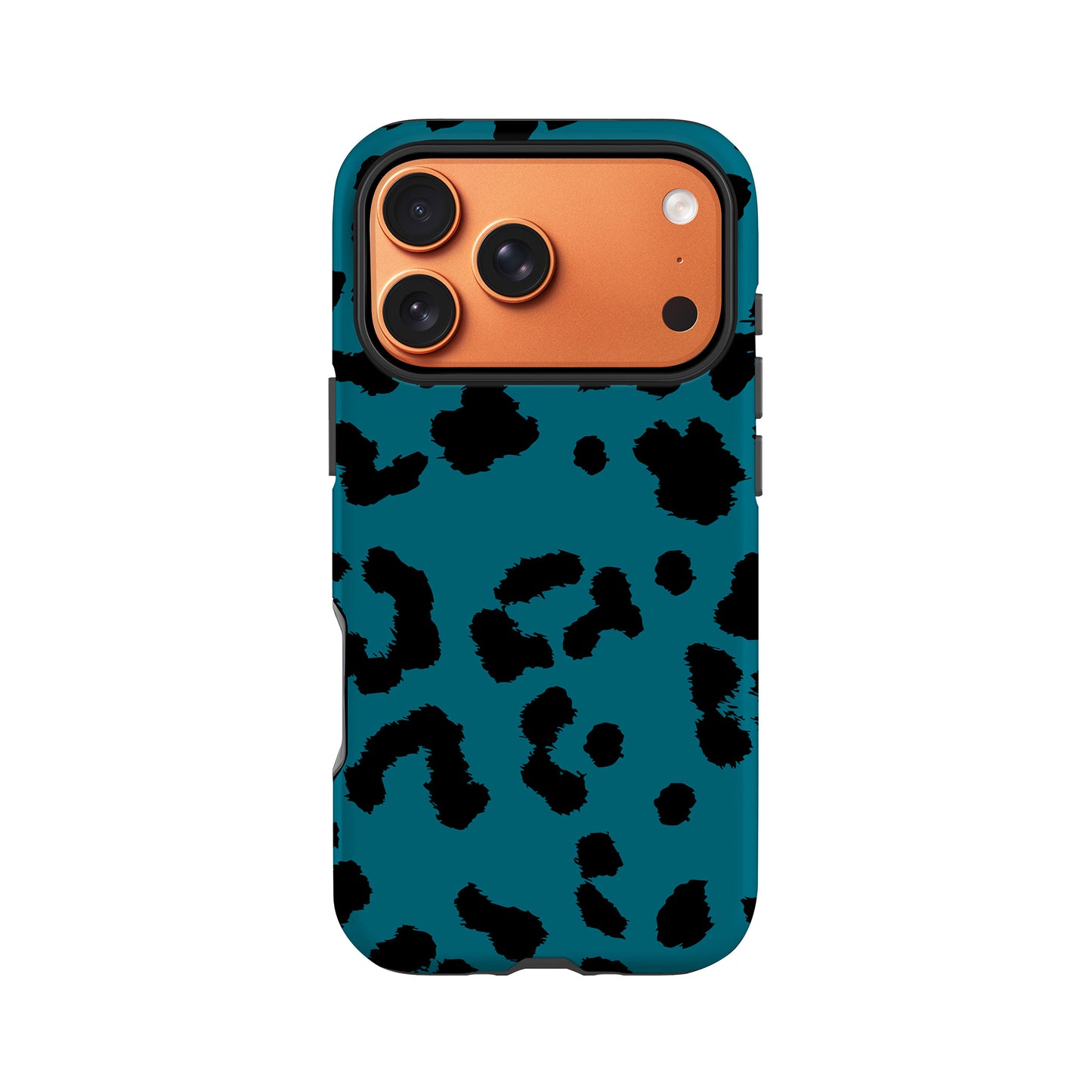 Blue Leopard Print Phone Case iPhone 17 Pro Phone Case