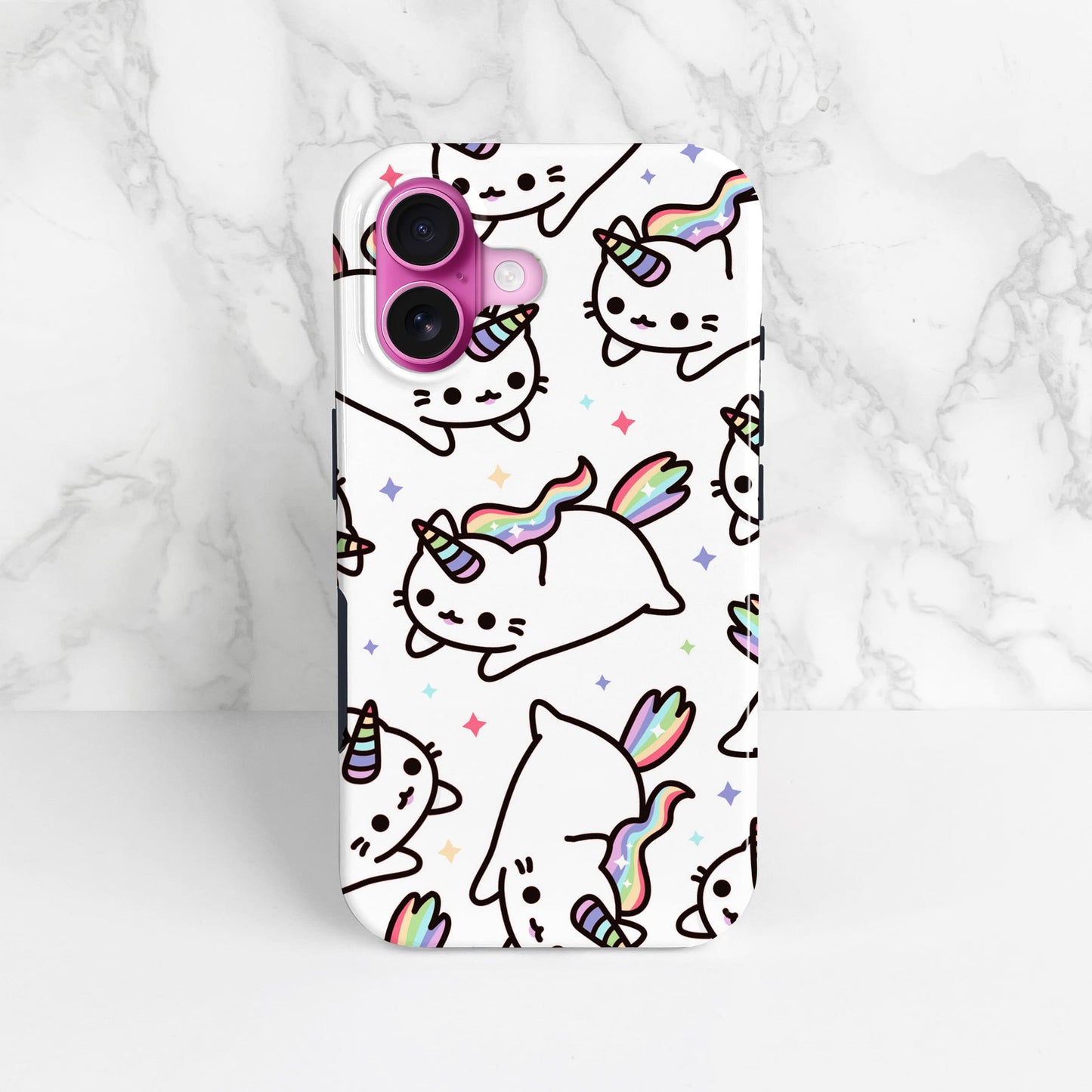 Caticorn Pattern Phone Case Phone Case