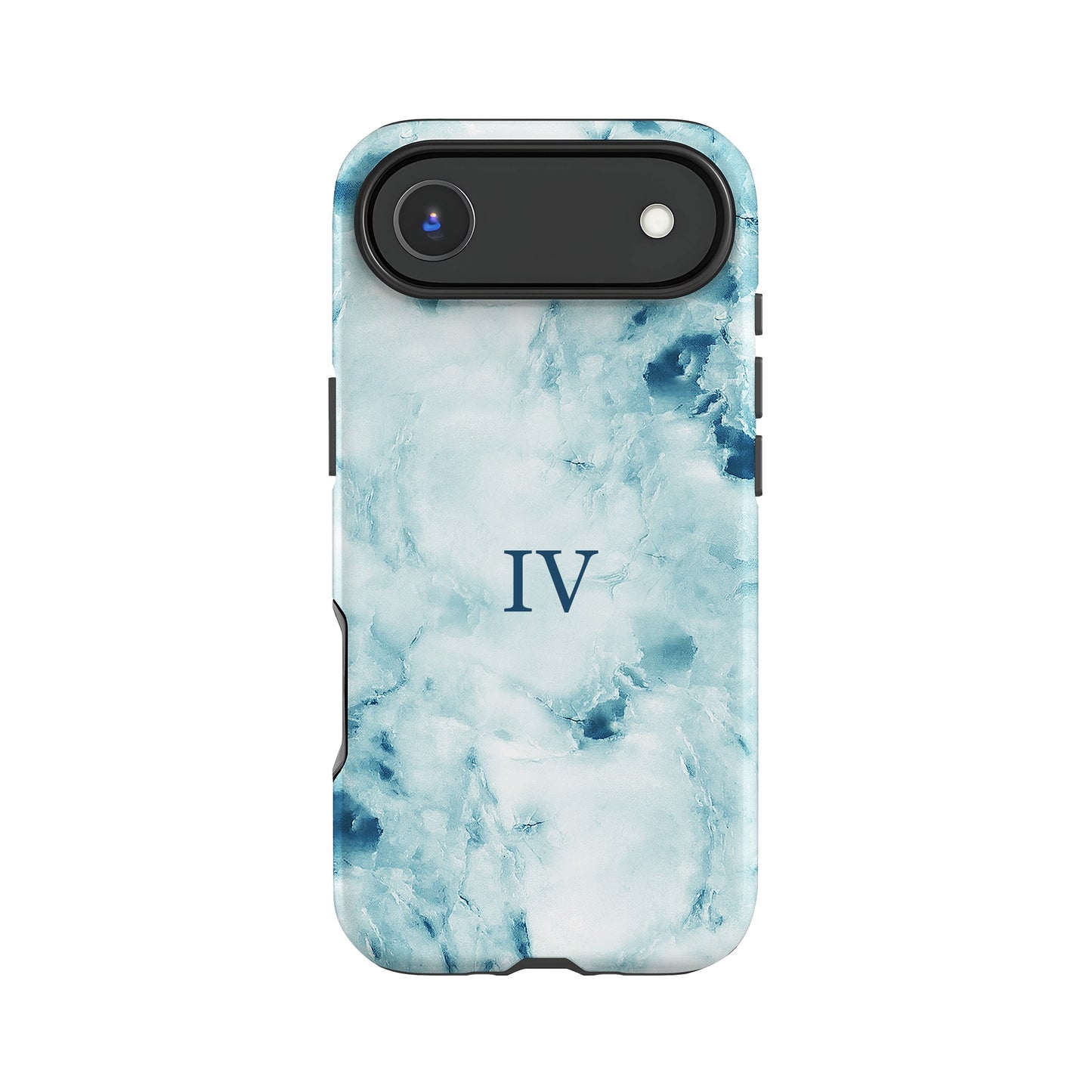 Blue Marble Personalised Initials Phone Case iPhone 17 Air Phone Case