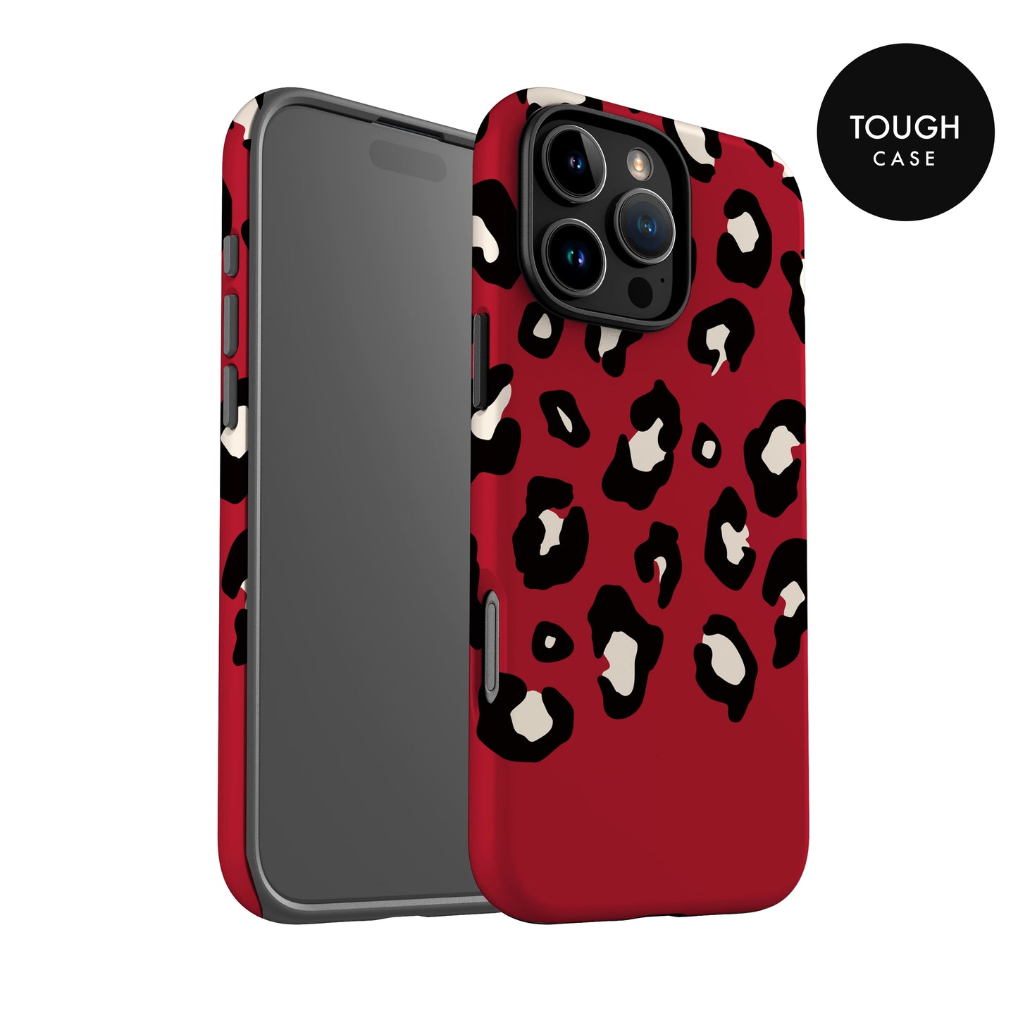 Custom Name Red Leopard Print Phone Case Phone Case