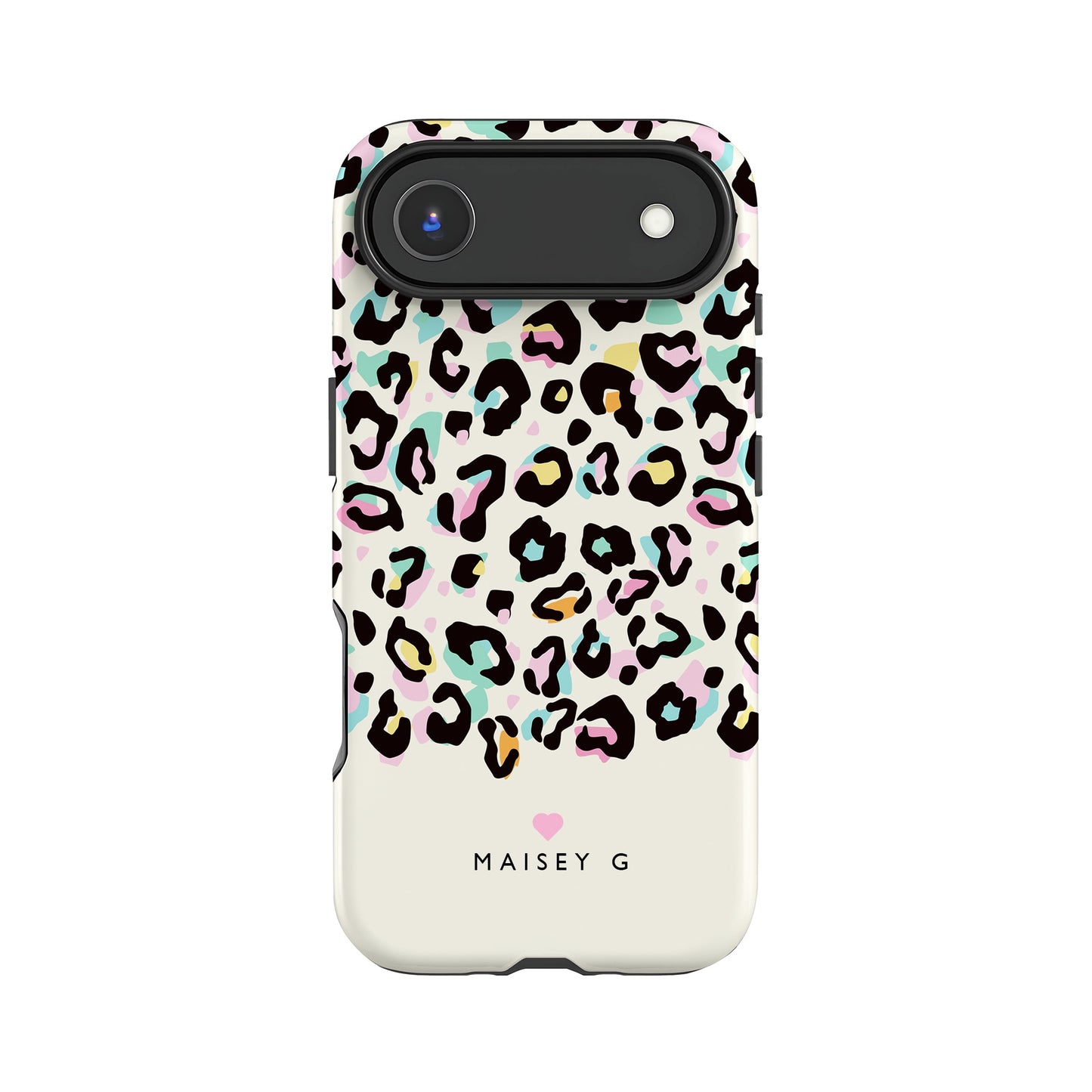 Personalised Rainbow Spots Leopard Print Case Phone Case
