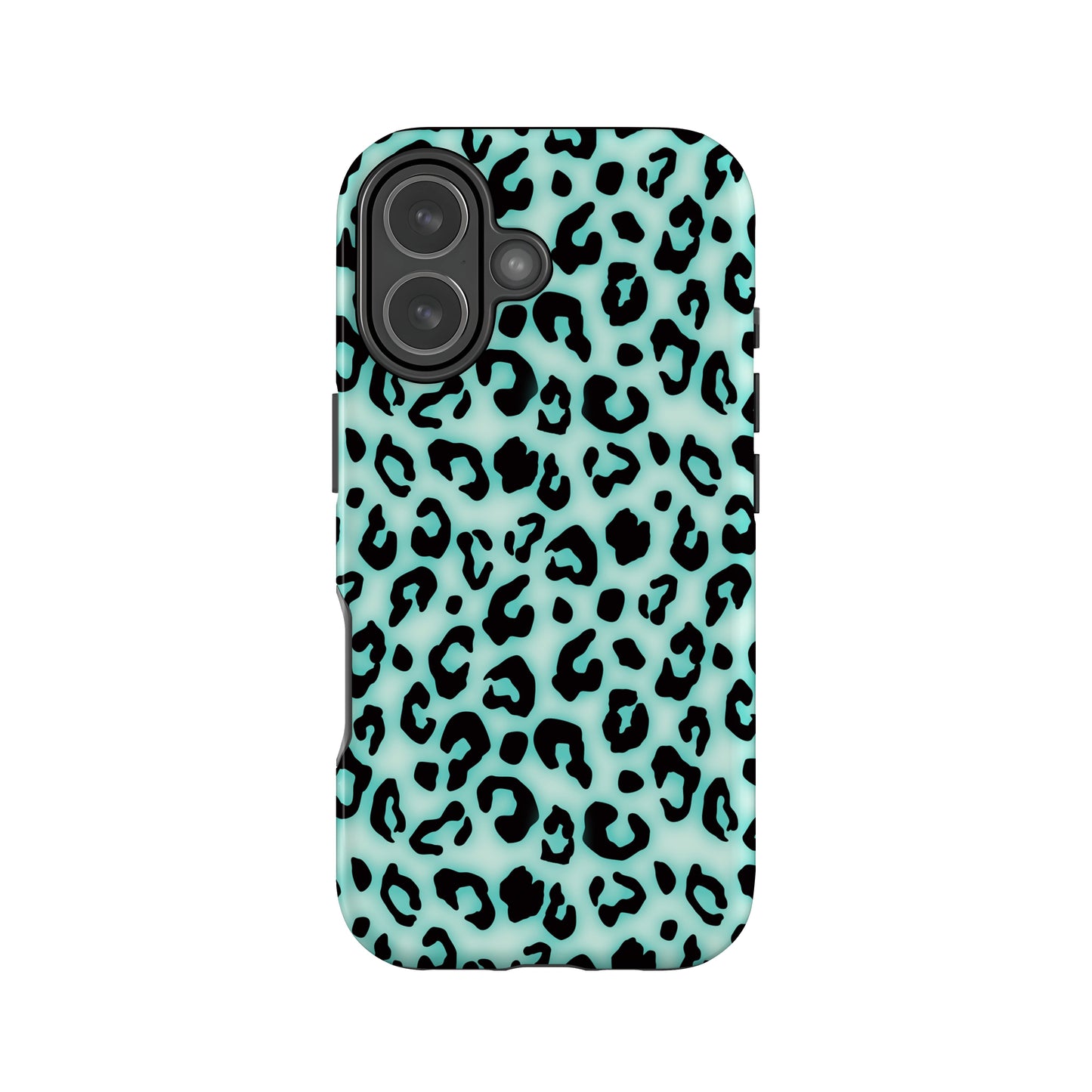 Blue Blush Leopard Print Phone Case iPhone 17 Phone Case