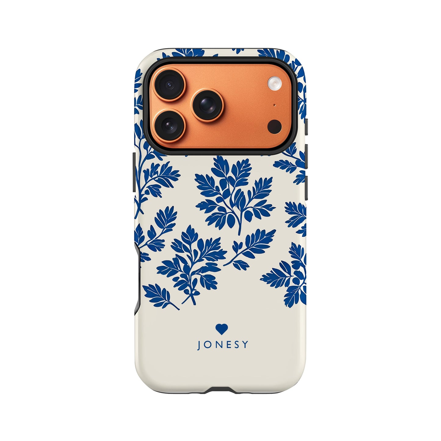 Personalised Royal Blue Abstract Floral Print Case Phone Case