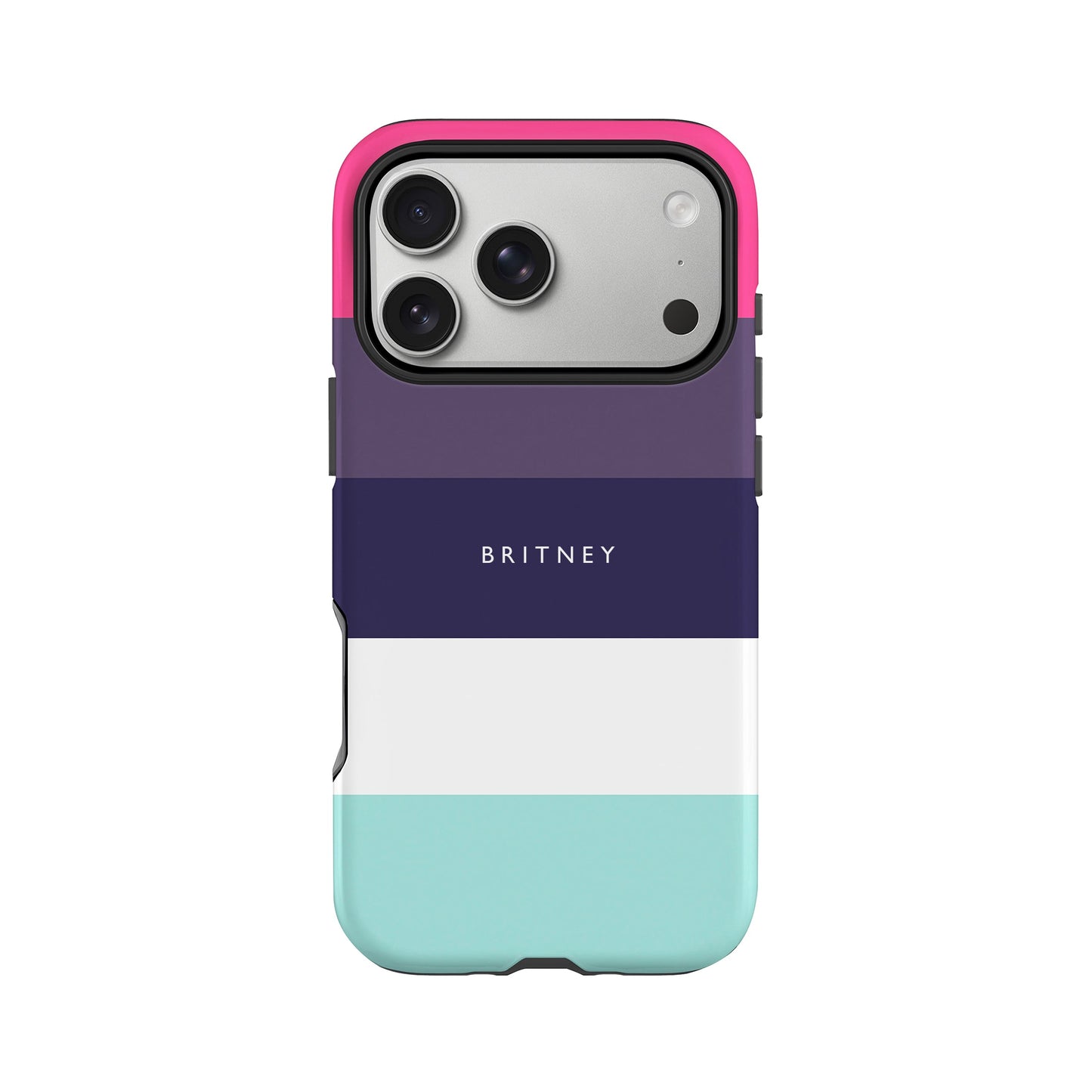 Pink Purple Grape Stripe Phone Case iPhone 17 Pro Phone Case