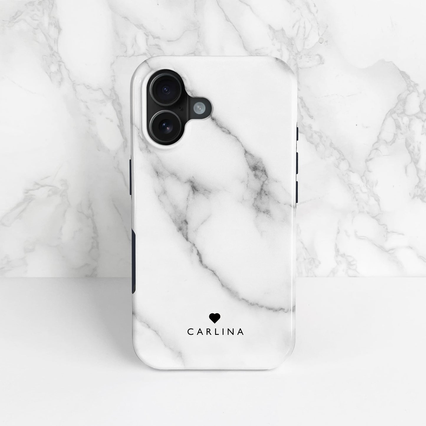 Grey Heart Marble Phone Case Phone Case