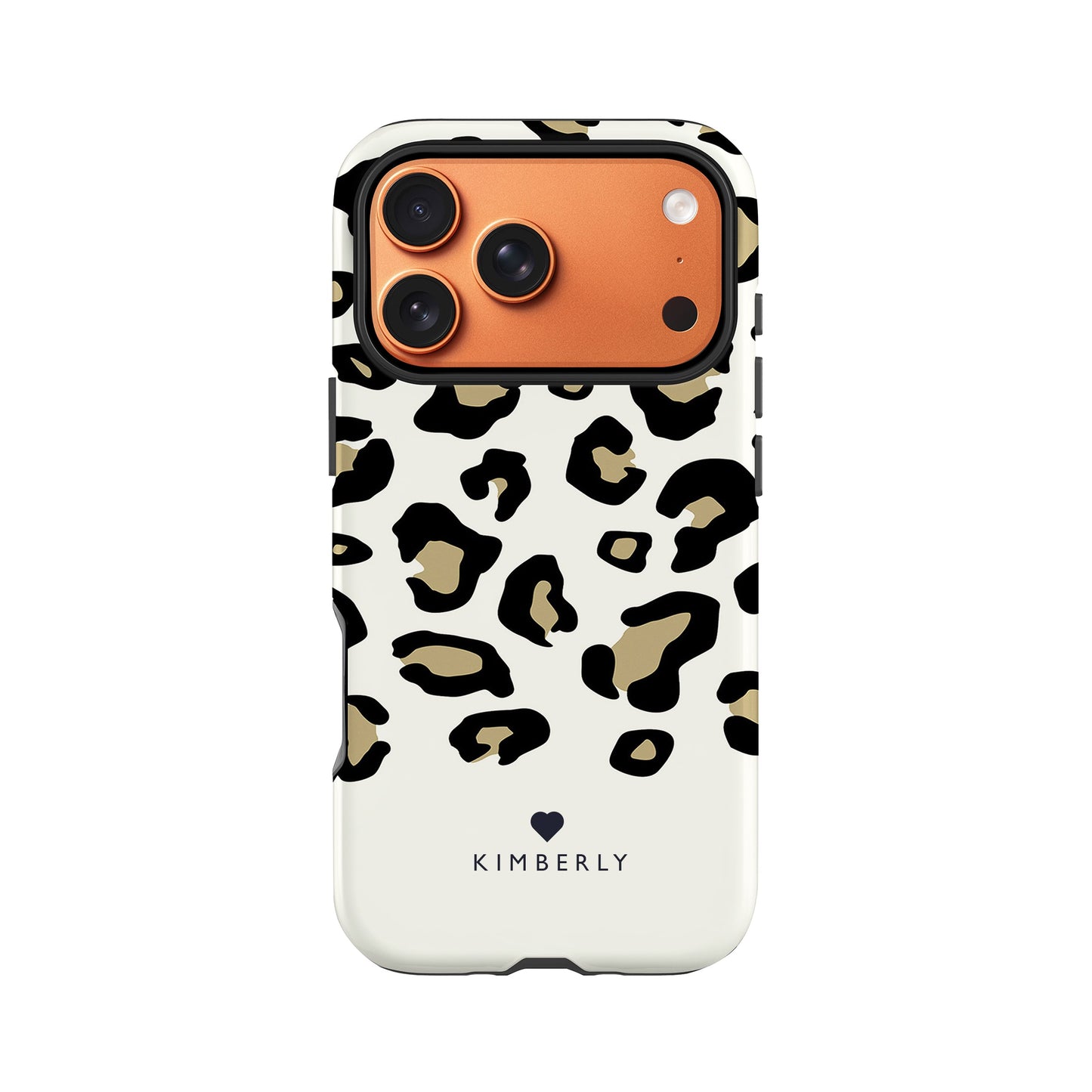 Gold Leopard Print Personalised Phone Case iPhone 17 Pro Phone Case