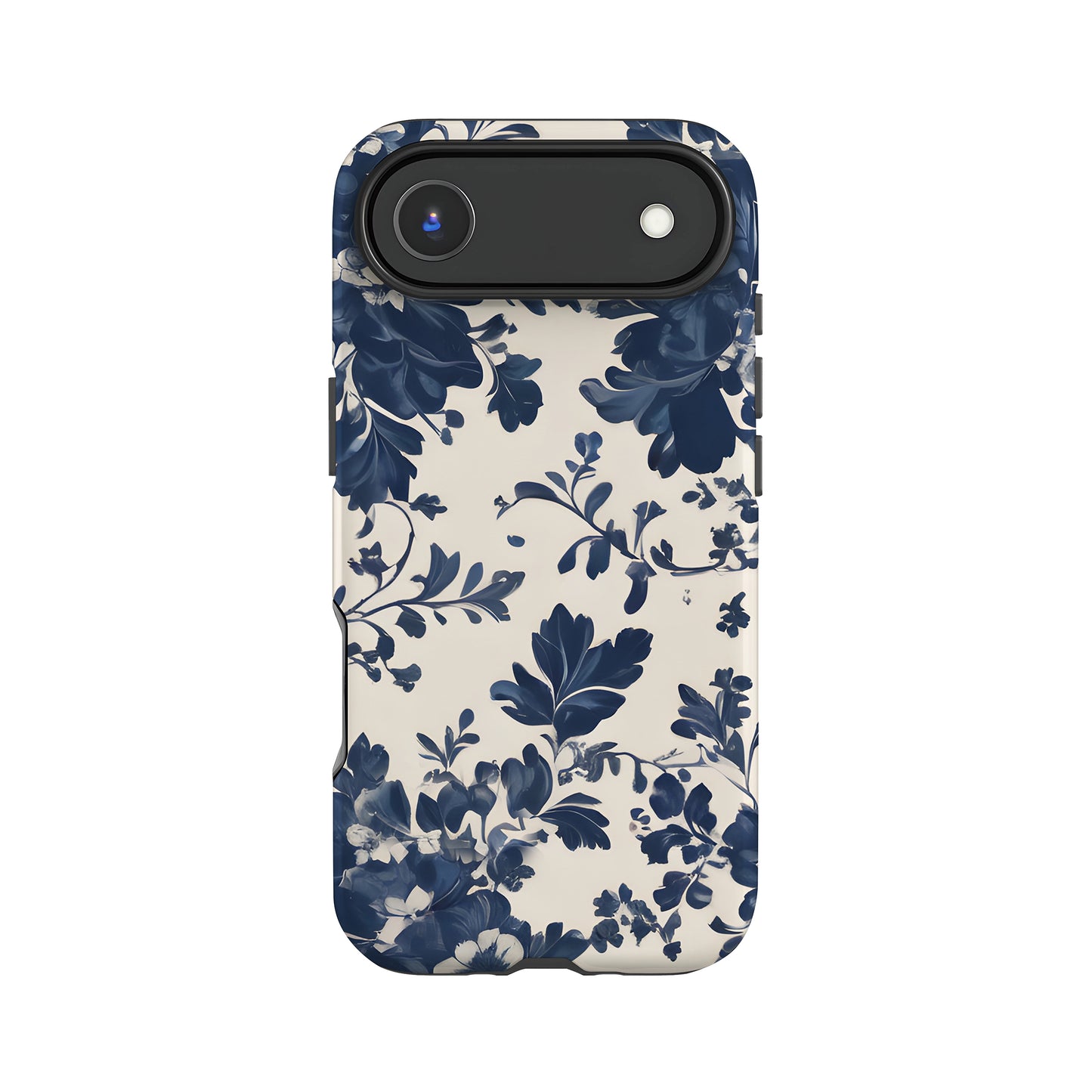 Navy Vintage Floral Pattern Case iPhone 17 Air Phone Case