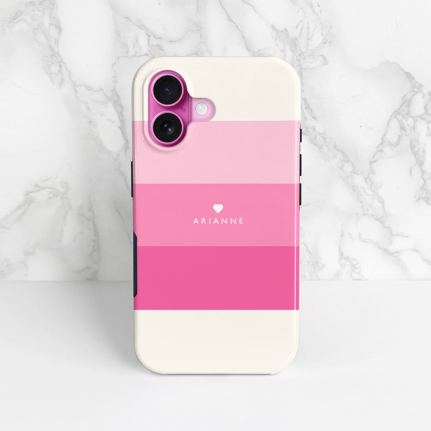 Pink Candy Stripe Custom Case Phone Case