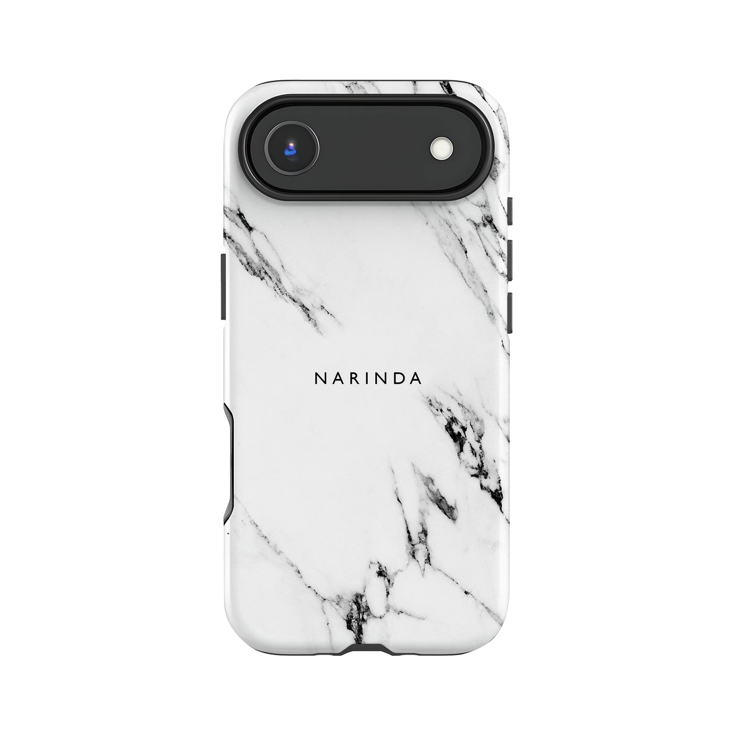 White and Black Marble Phone Case iPhone 17 Air Phone Case