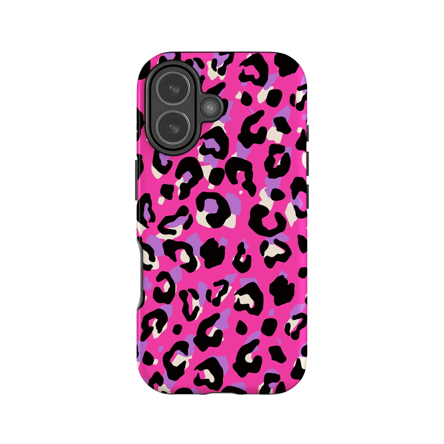 Purple and Pink Abstract Leopard Print Phone Case iPhone 17 Phone Case