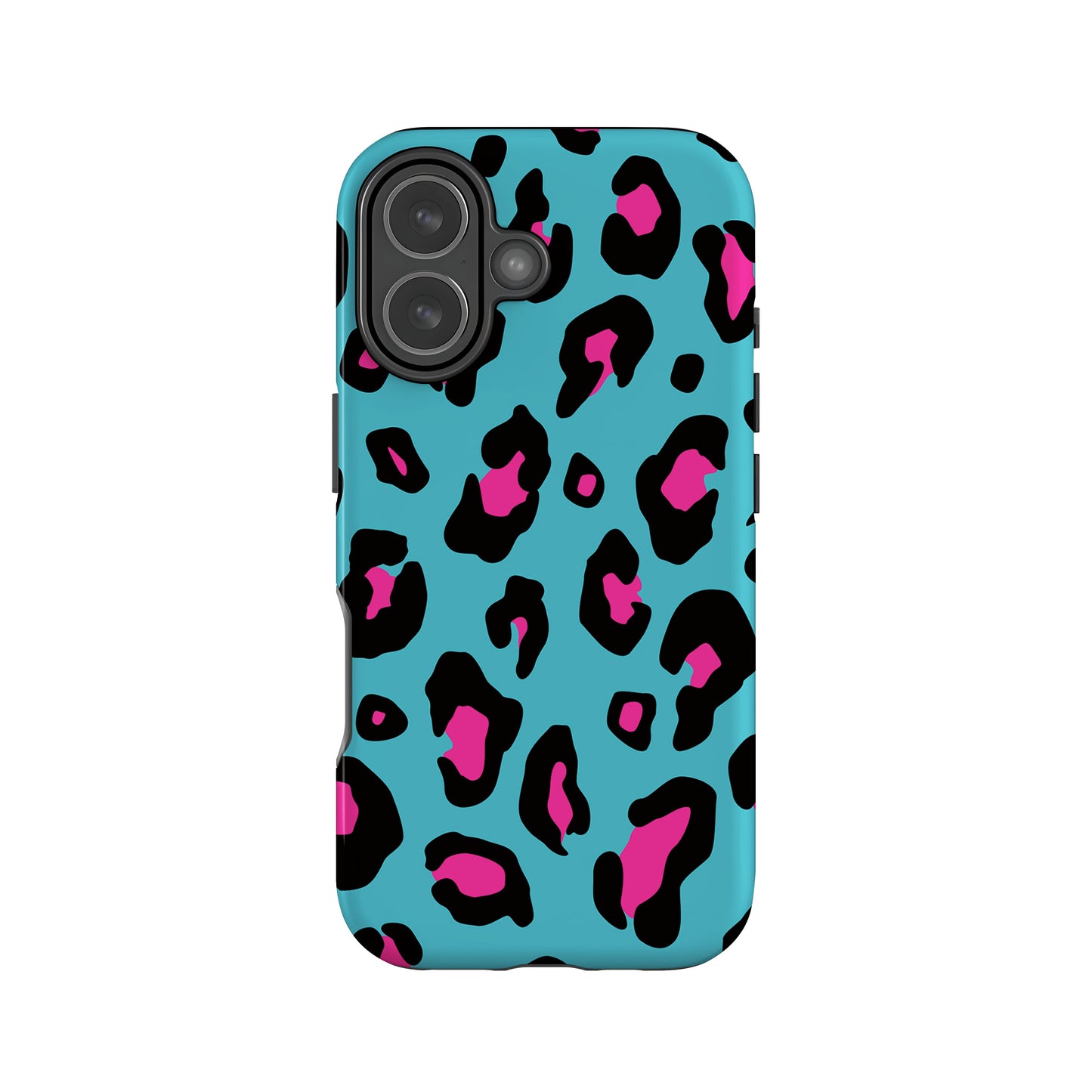 Blue and Pink Leopard Spots Case iPhone 17 Phone Case