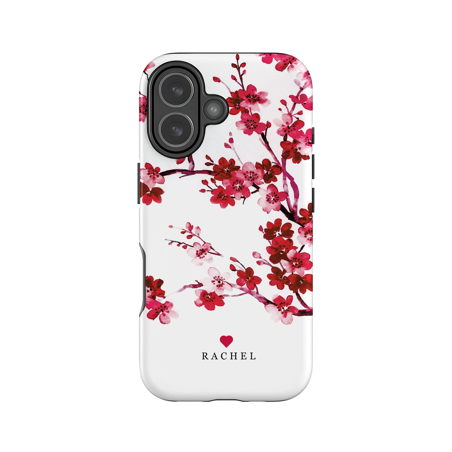 Winter Red Floral Personalised Case iPhone 17 Phone Case