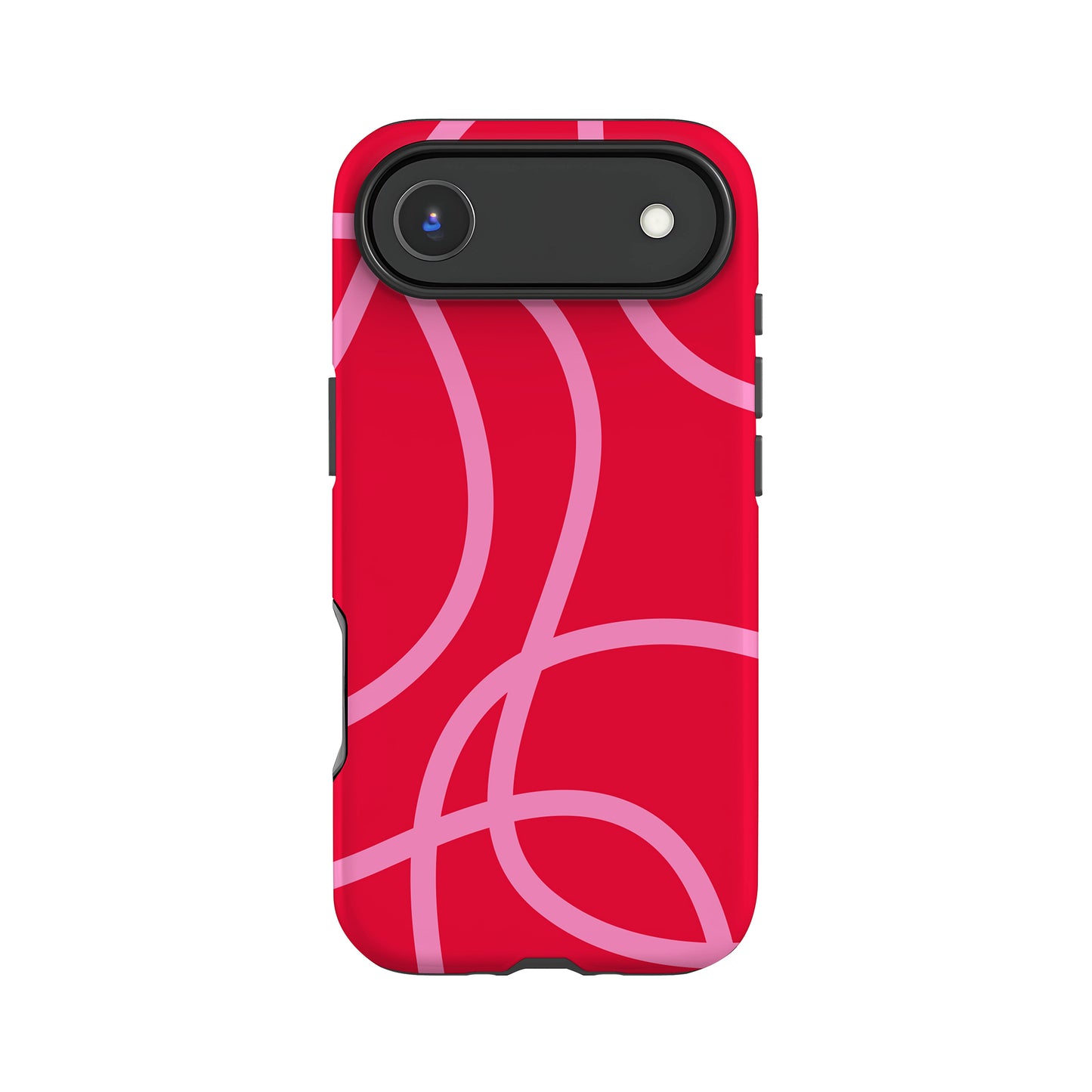 Abstract Red and Pink Lines Case iPhone 17 Air Phone Case