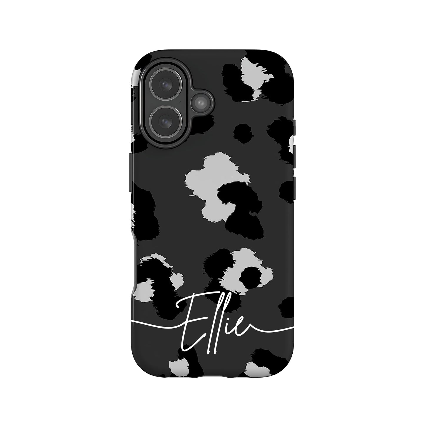 Grey Leopard Print Custom Case iPhone 17 Phone Case
