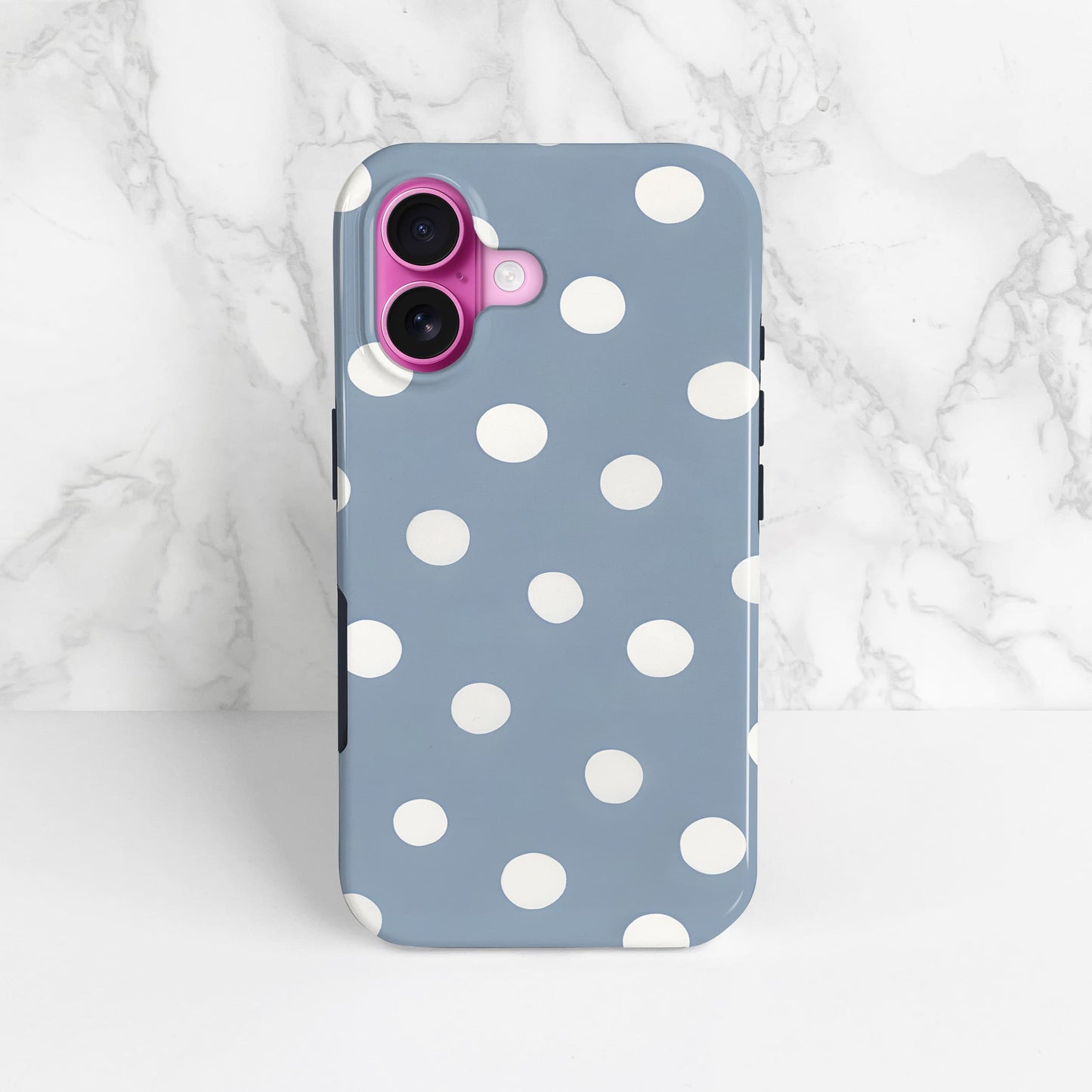 Muted Blue Polka Dot Phone Case Phone Case