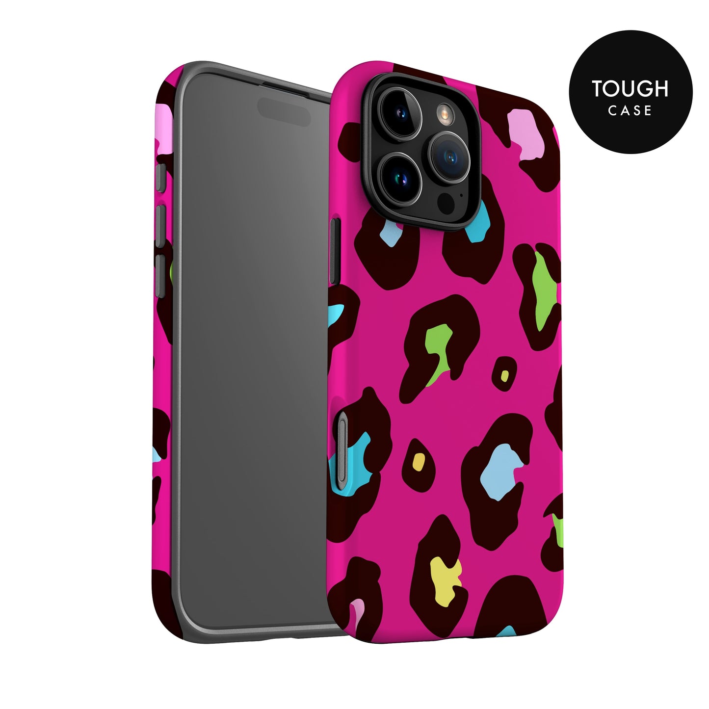 Multicolour Pink Leopard Skin Phone Case Phone Case