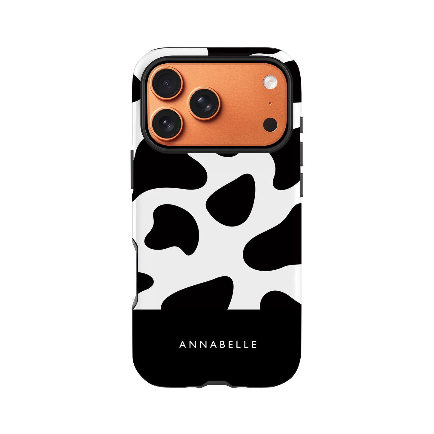 Personalised Cow Spot Pattern Case iPhone 17 Pro Phone Case