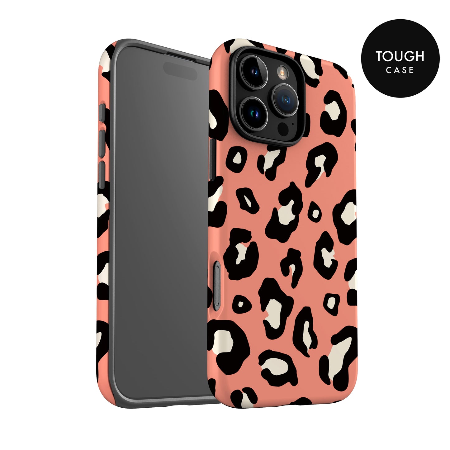 Orange Coral Leopard Print Case Phone Case
