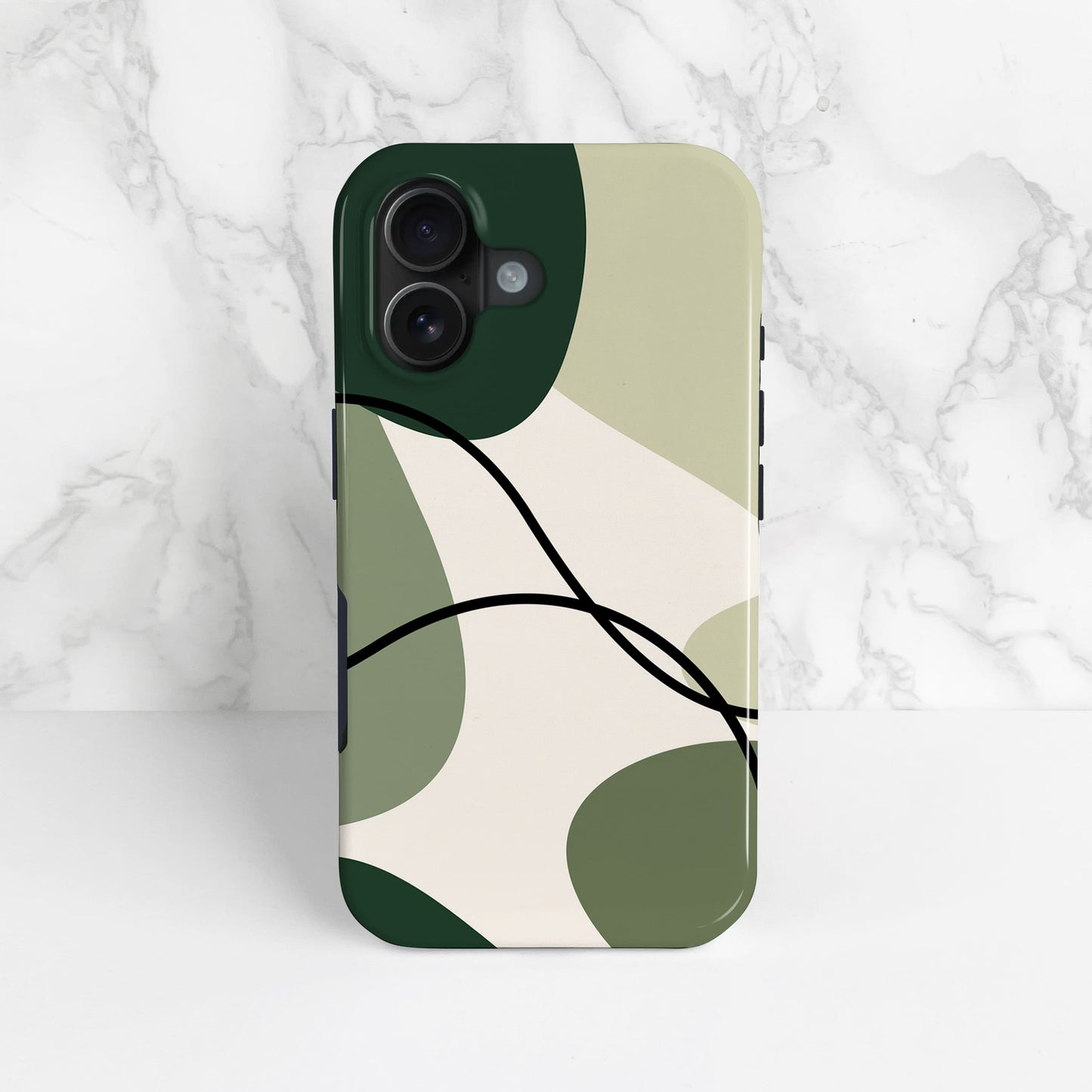 Green Abstract Colour Block Print Case  Phone Case