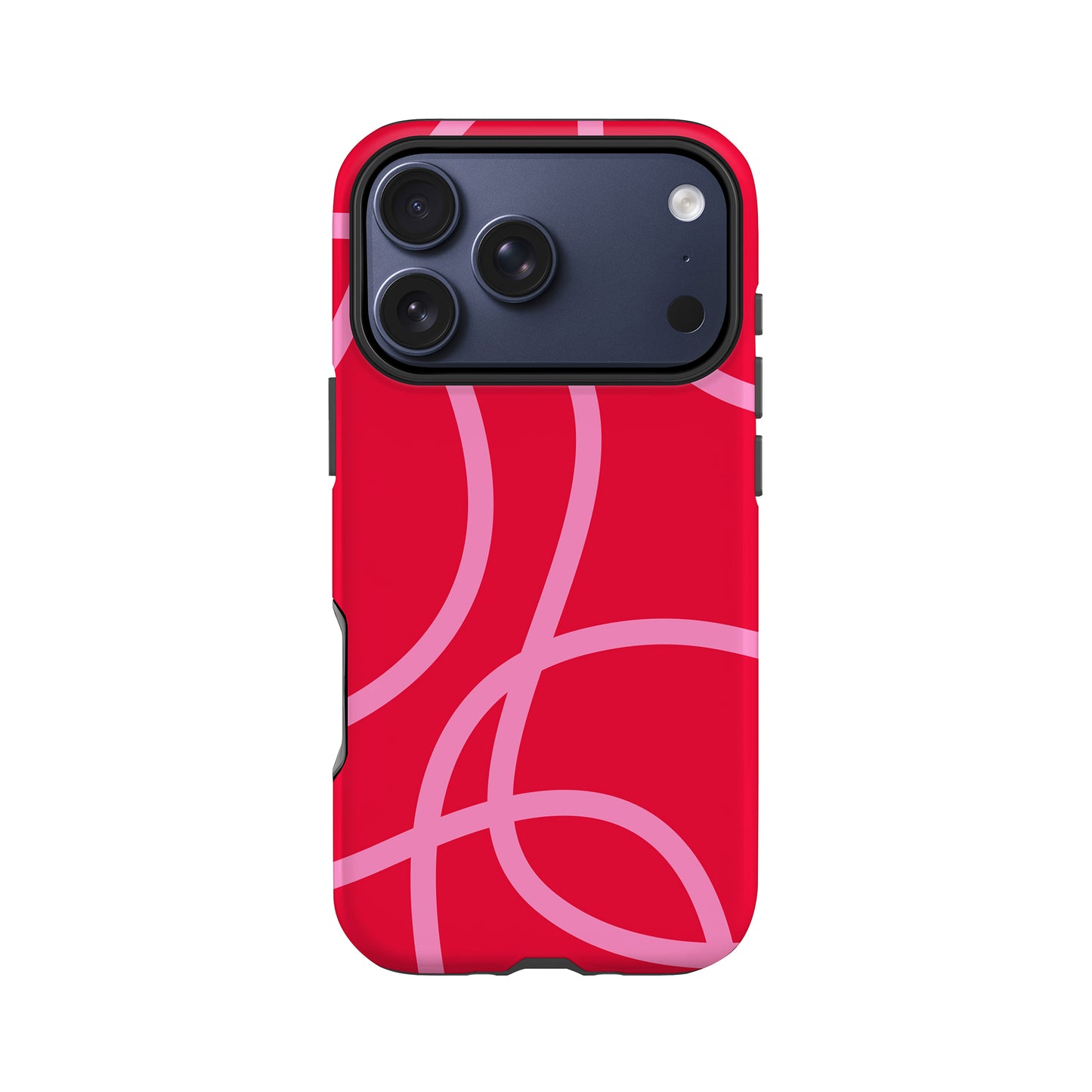 Abstract Red and Pink Lines Case iPhone 17 Pro Phone Case