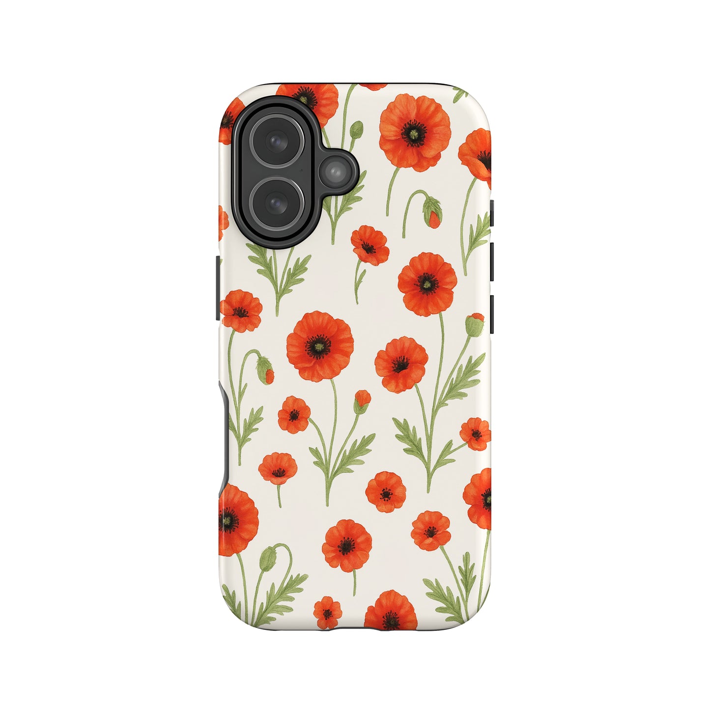 Watercolour Poppy Floral Print Case Phone Case