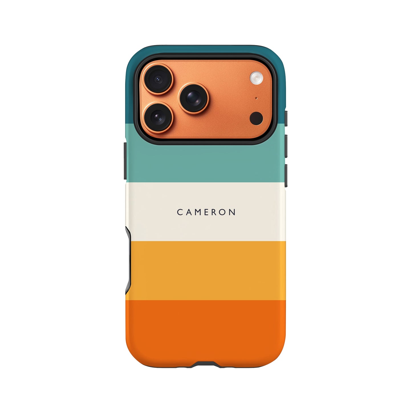 Blue and Orange Stripes Custom Case Phone Case