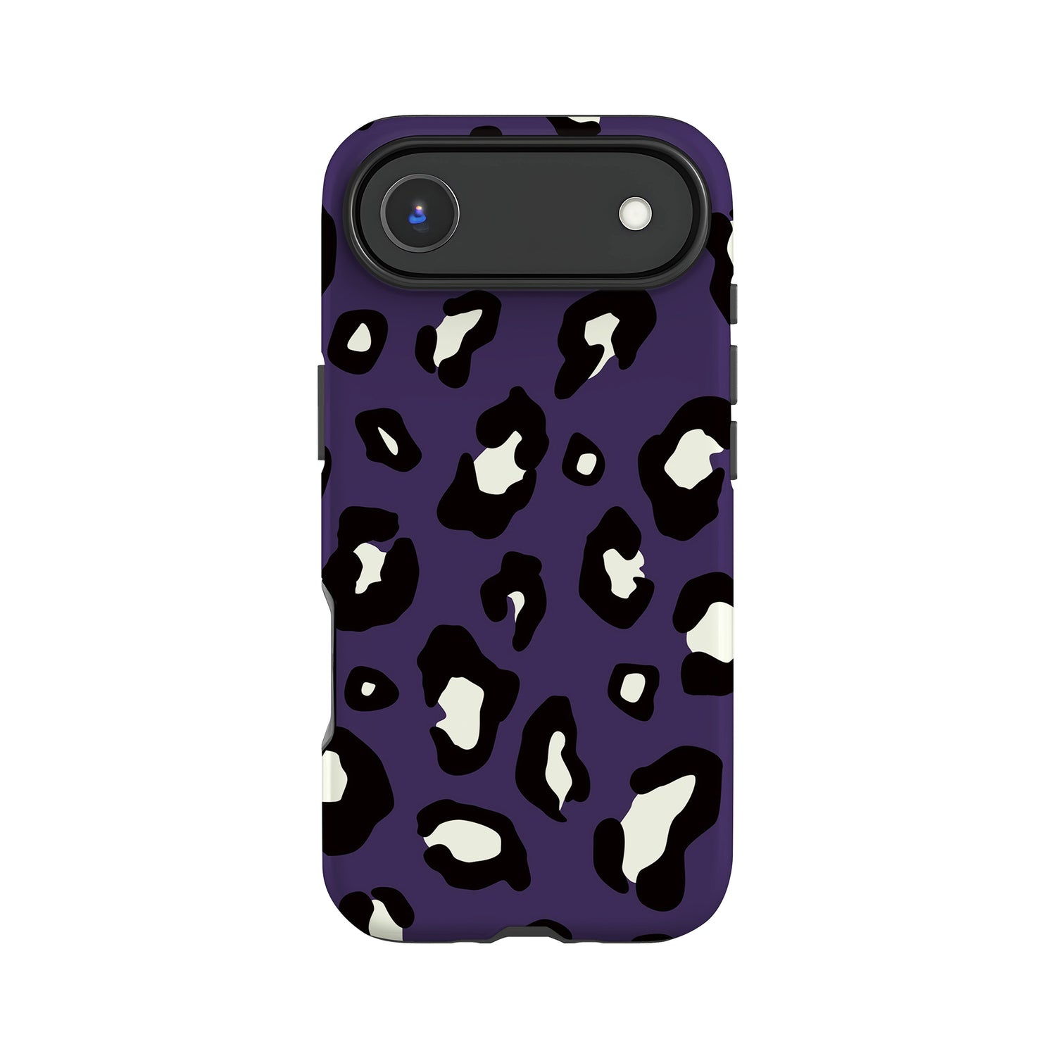 Dark Purple Leopard Print Spots Pattern Phone Case iPhone 17 Air Phone Case