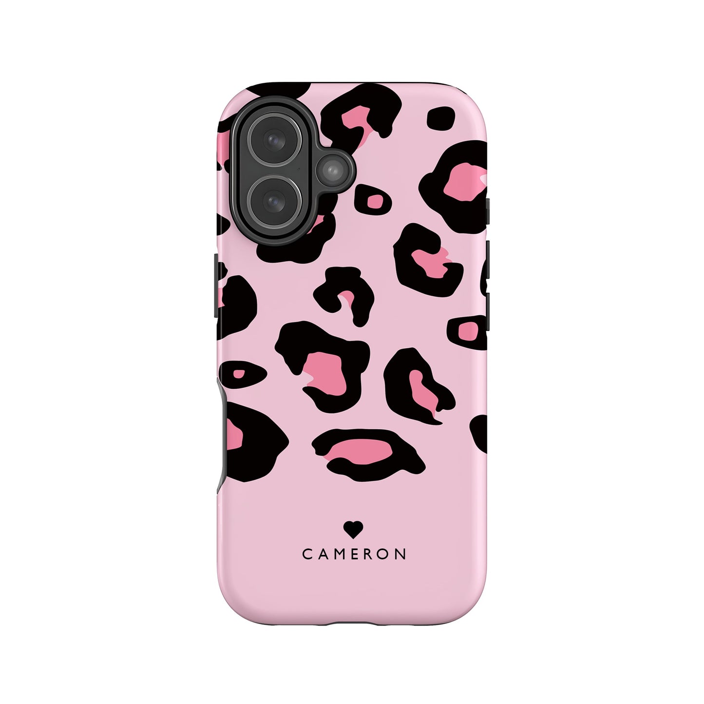 Bubblegum Pink Personalised Leopard Print Case Phone Case