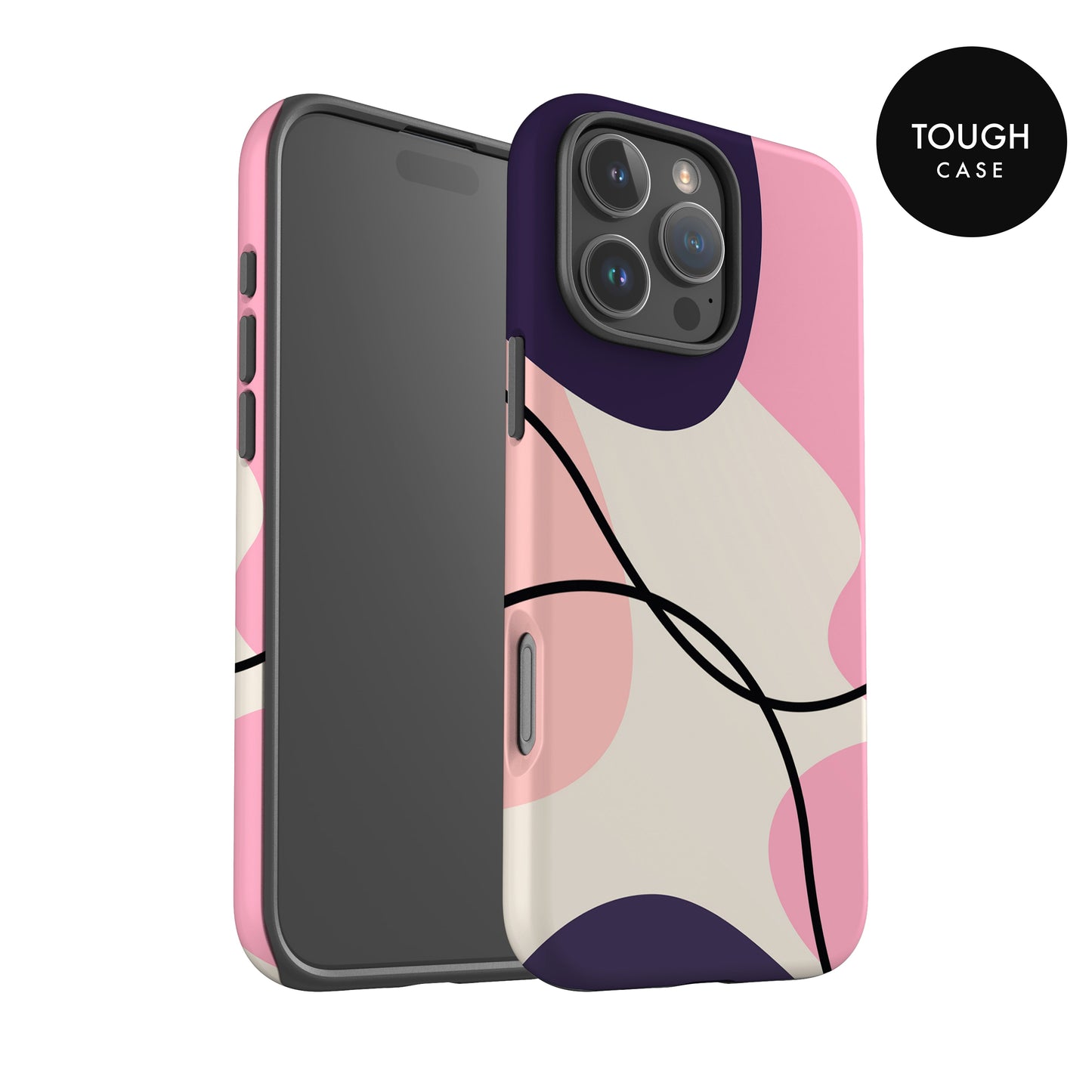Purple and Pink Abstract Print Case Phone Case
