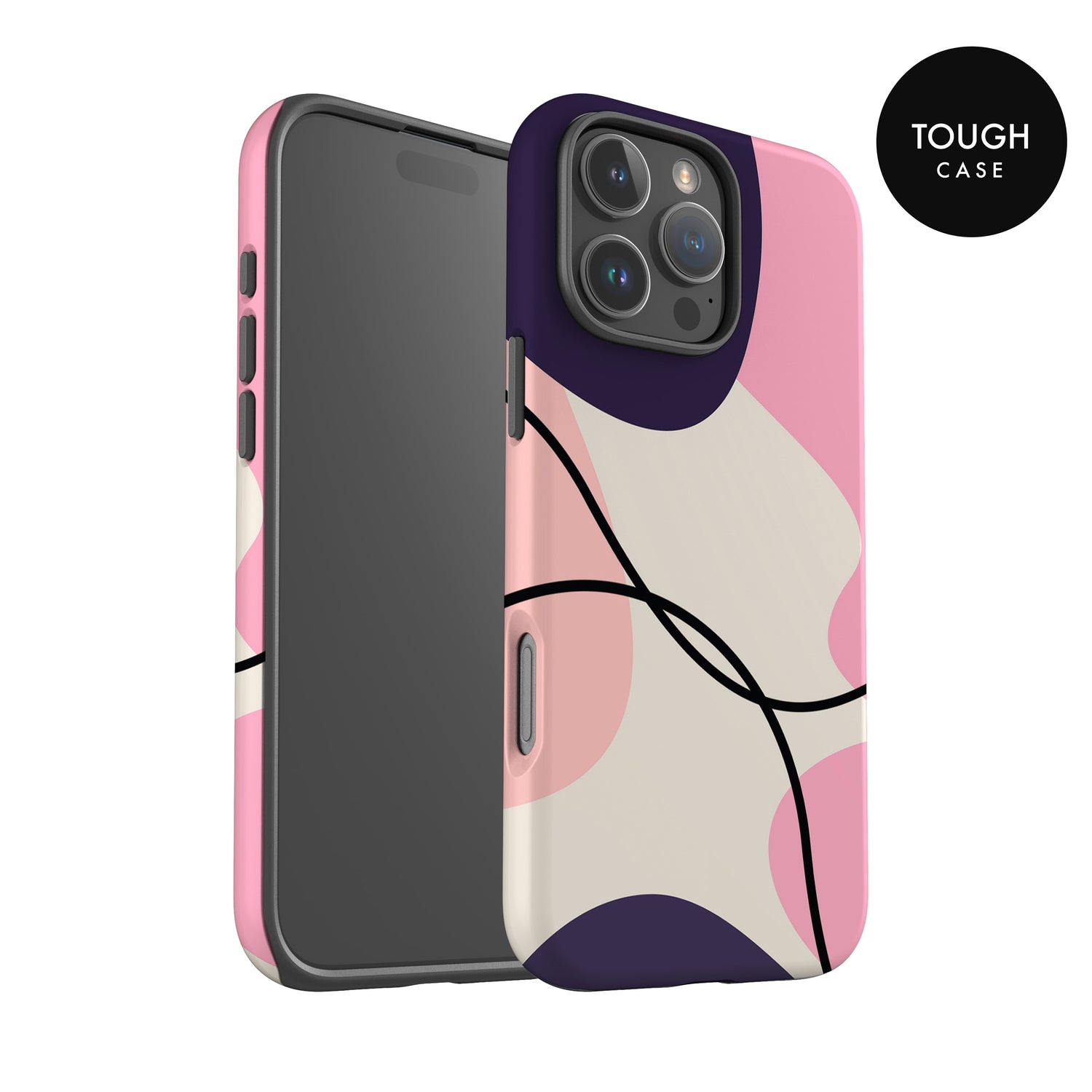 Purple and Pink Abstract Print Case Phone Case