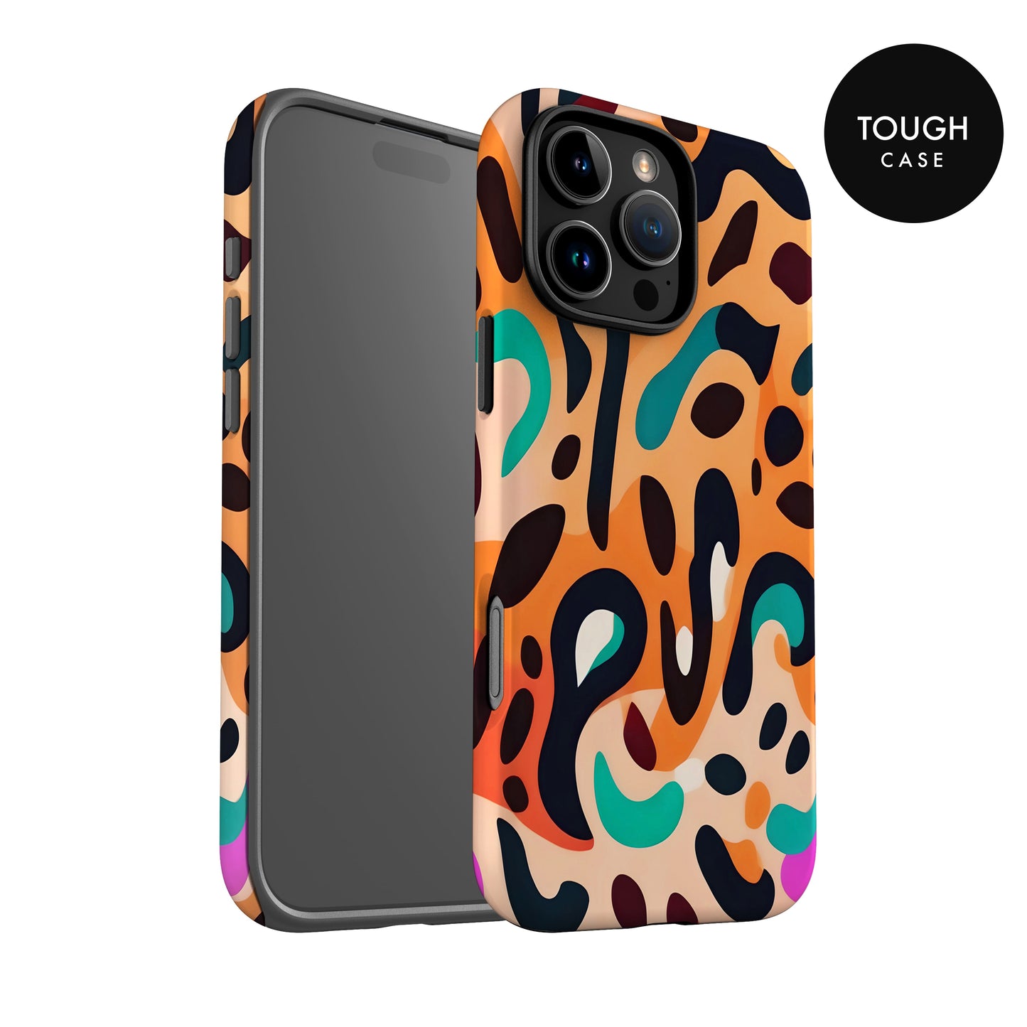 Abstract Orange Leopard Print Case Phone Case