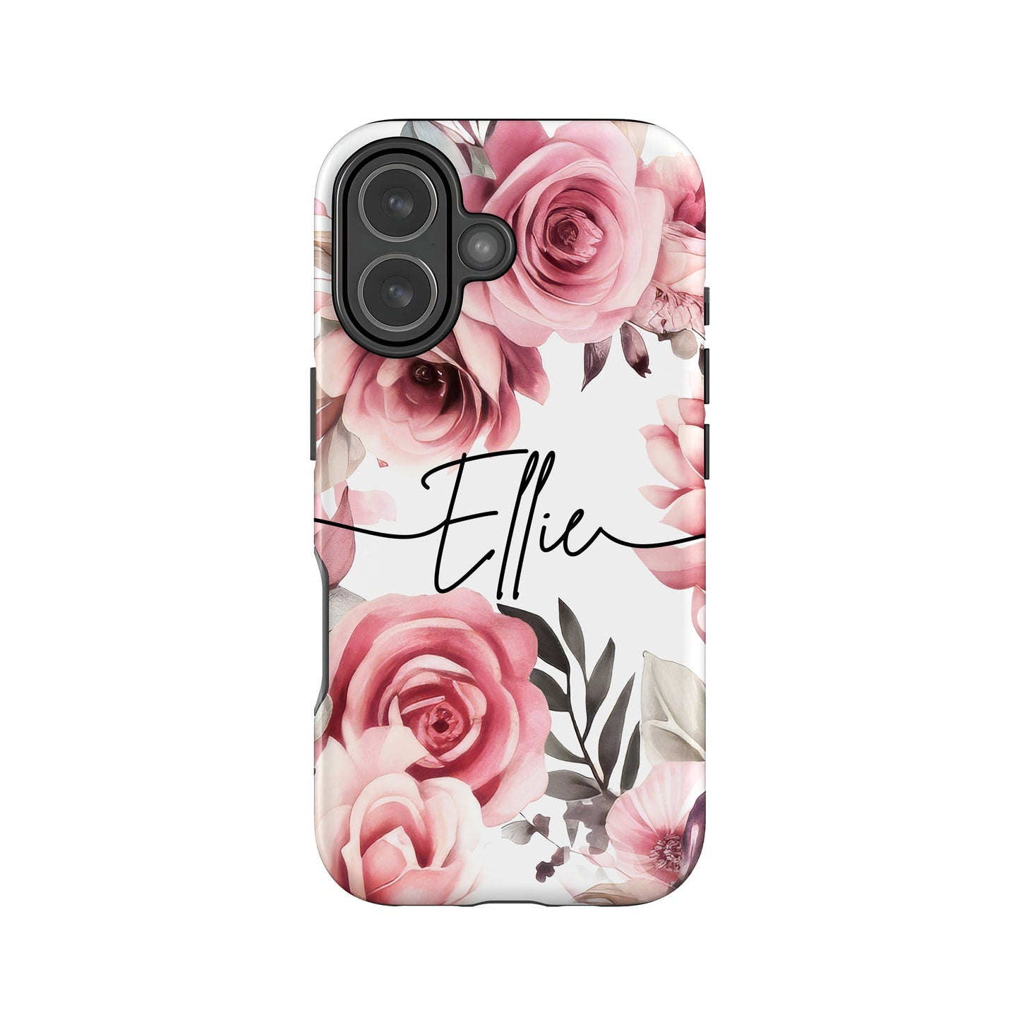 Personalised Floral Rose Print Case Phone Case