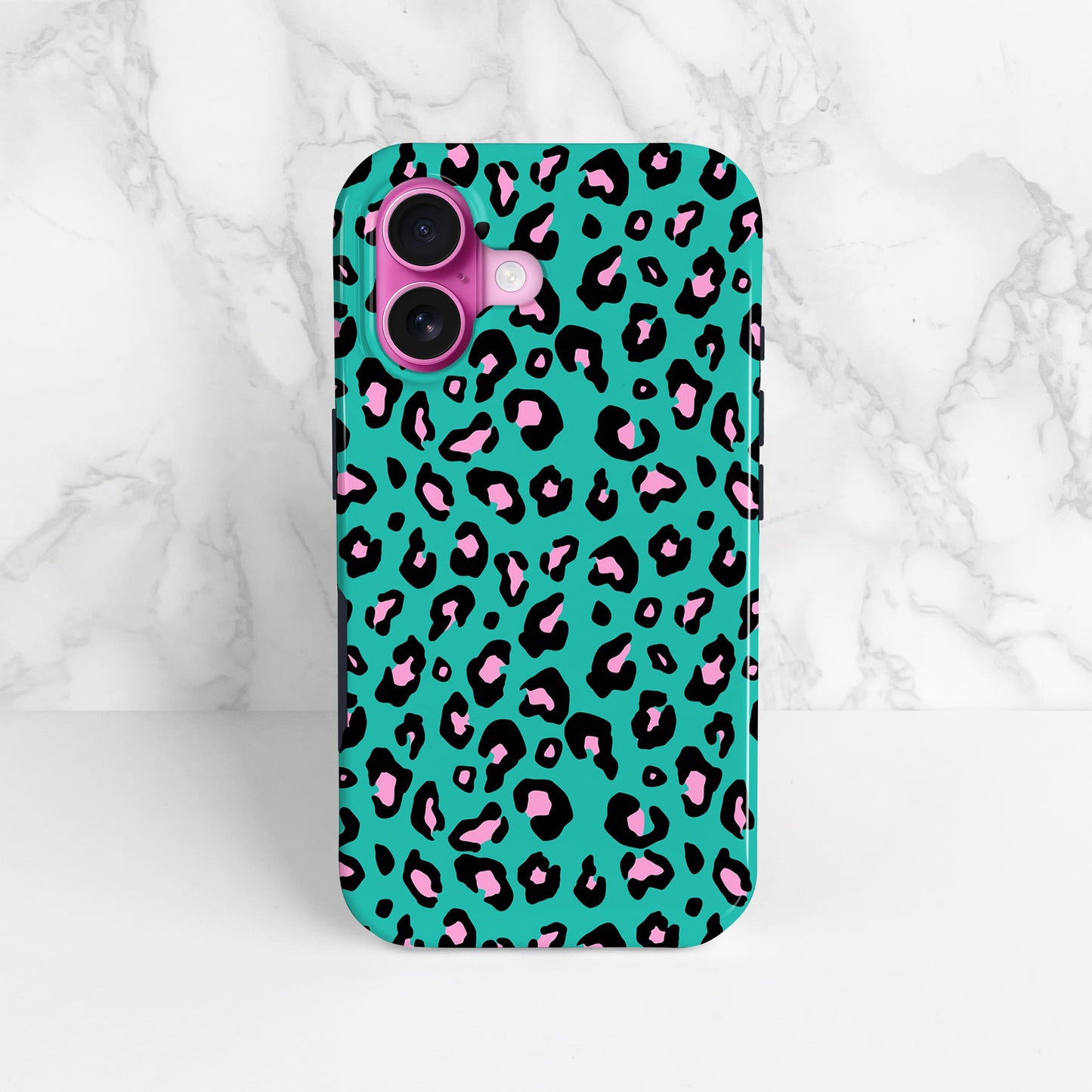 Blue and Pink Micro Leopard Print Phone Case Phone Case