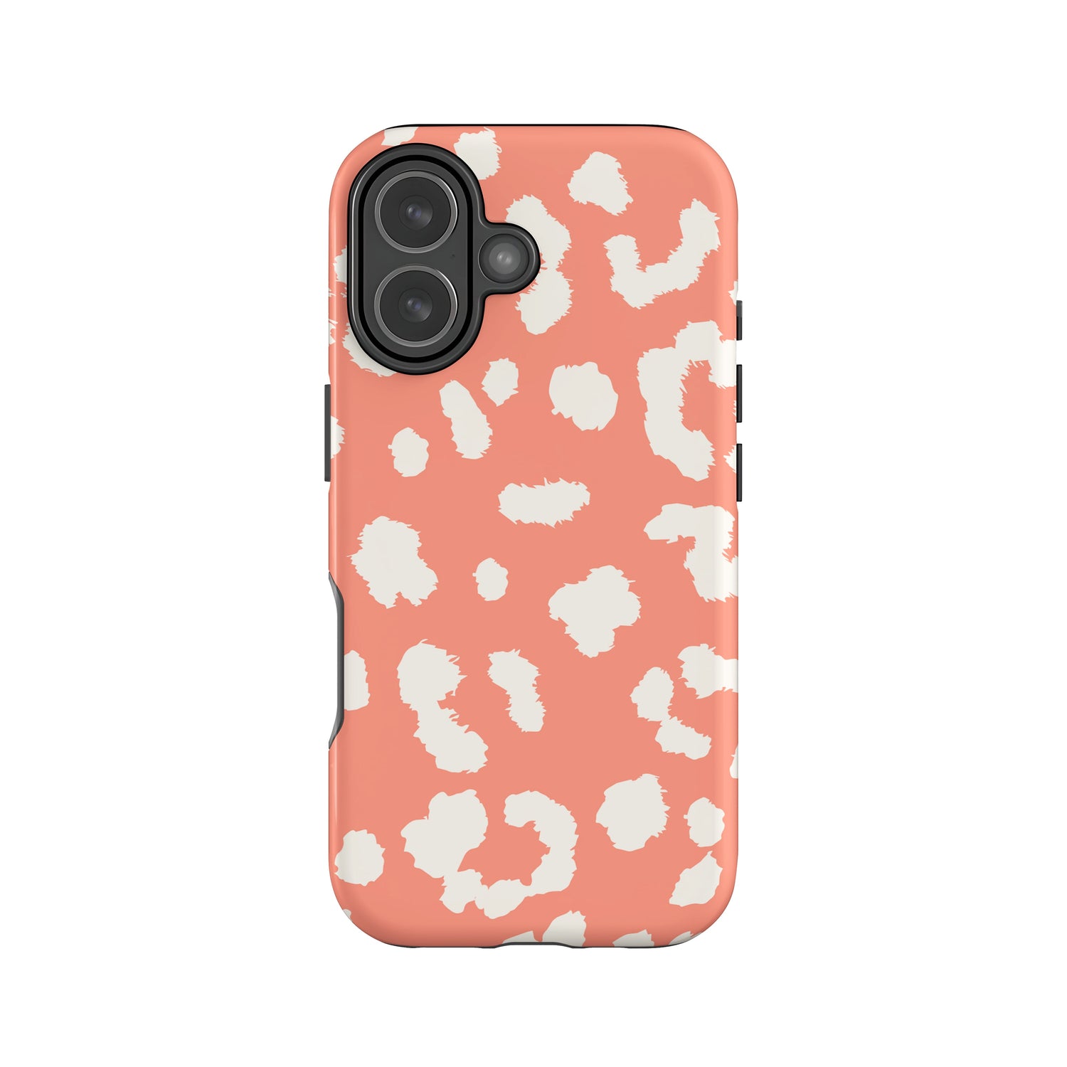 Abstract Orange Coral Leopard Print Case iPhone 17 Phone Case