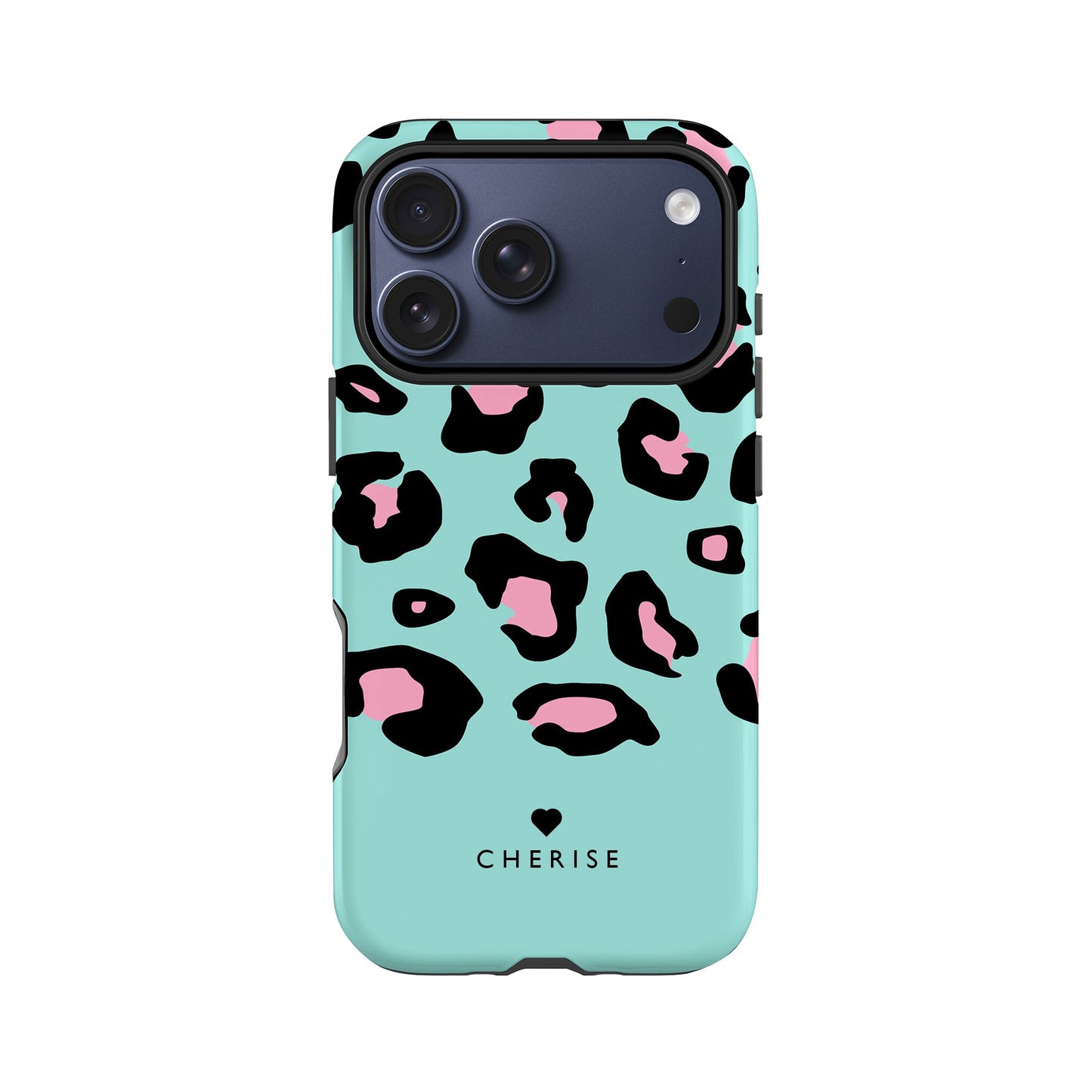 Blue Ice Personalised Leopard Print Case iPhone 17 Pro Phone Case