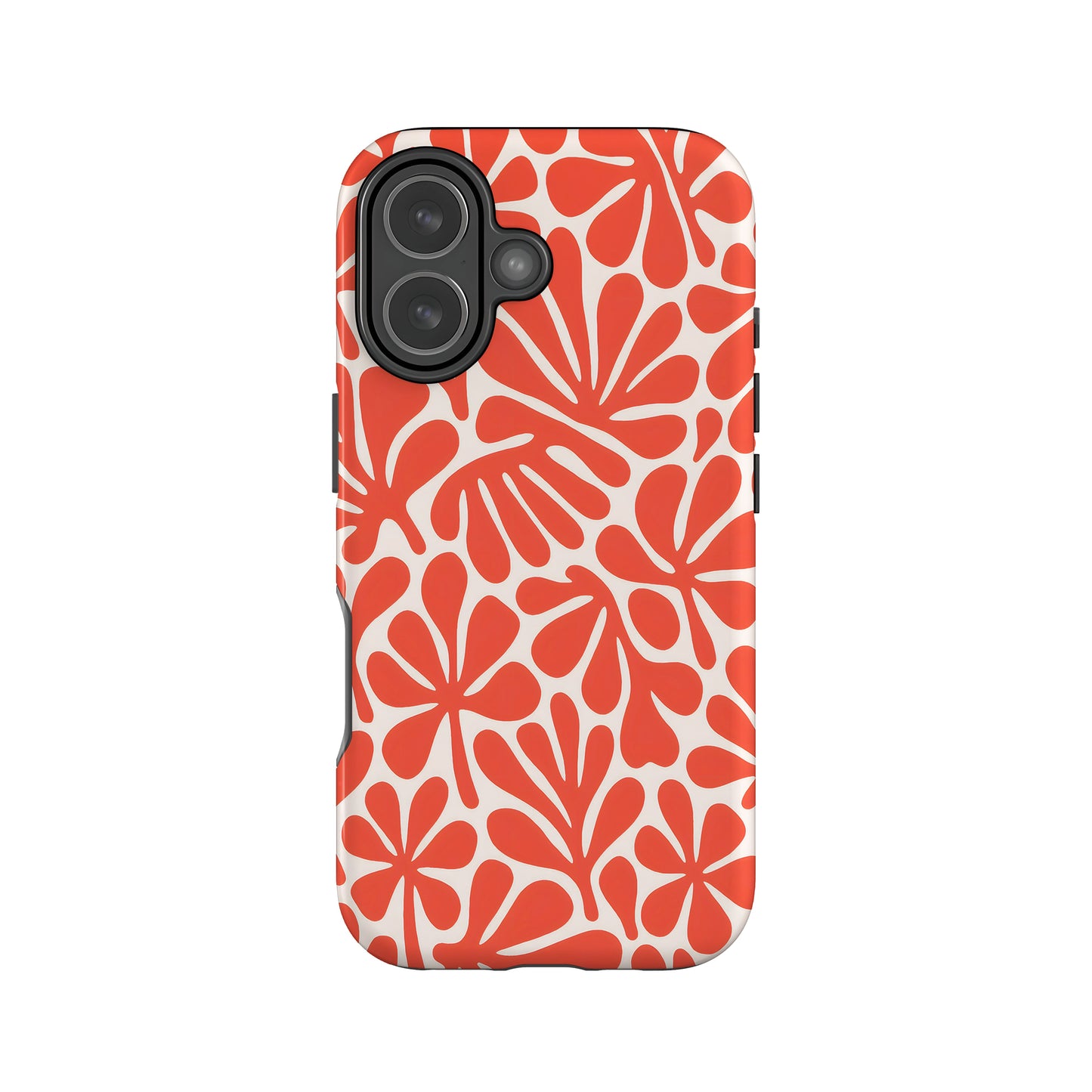 Abstract Orange Matisse Floral Print Case Phone Case