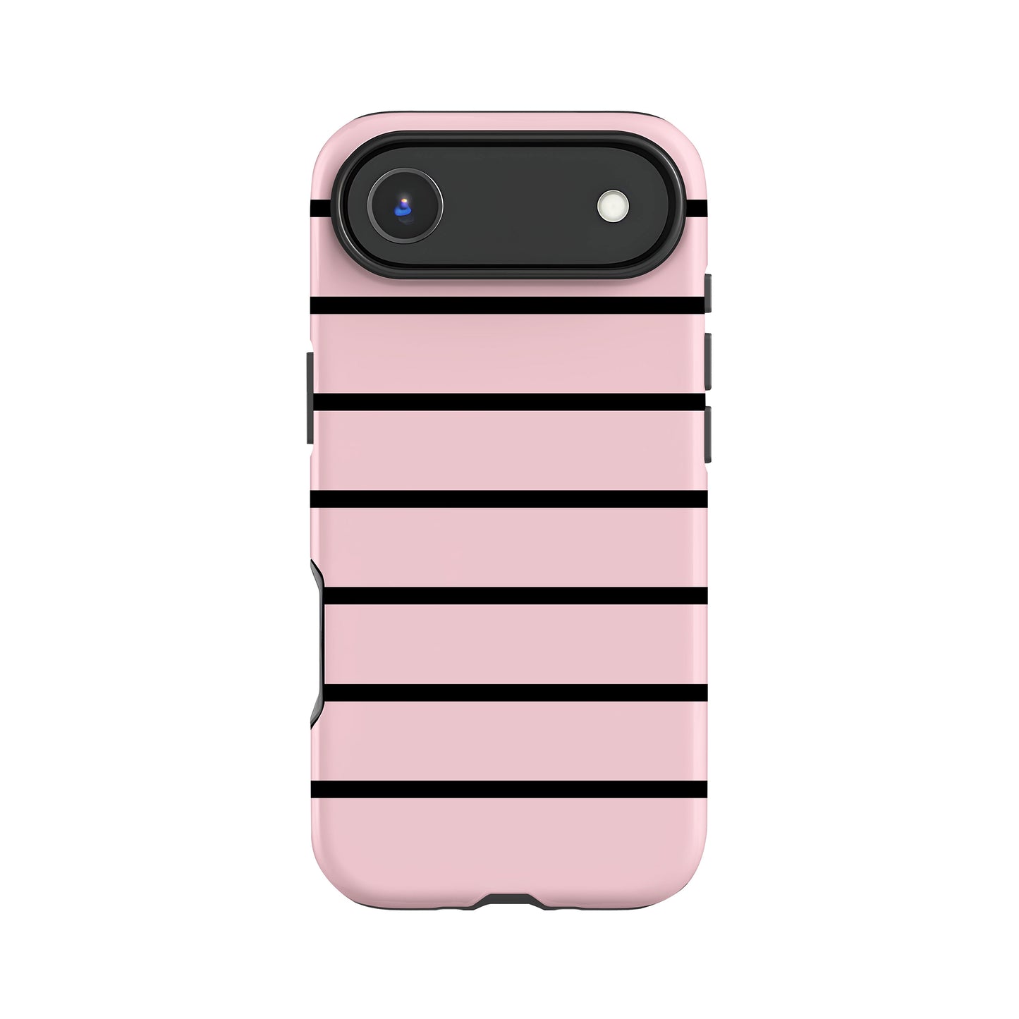 Pink & Black Striped Case Phone Case