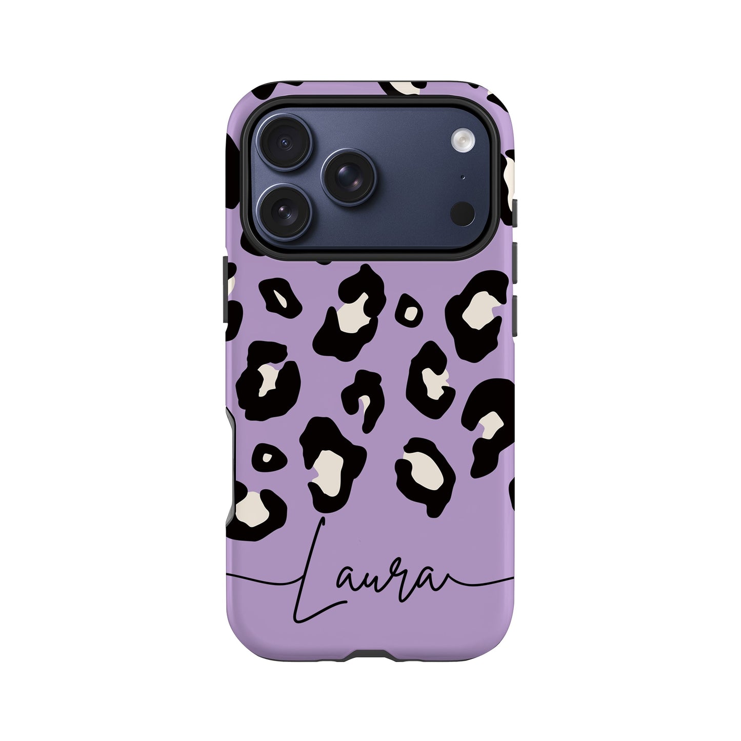 Custom Light Purple Leopard Print Phone Case iPhone 17 Pro Phone Case