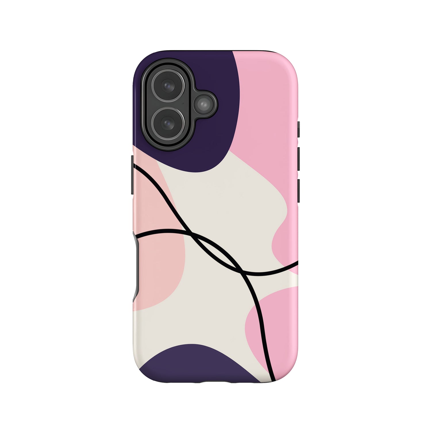 Purple and Pink Abstract Print Case iPhone 17 Phone Case