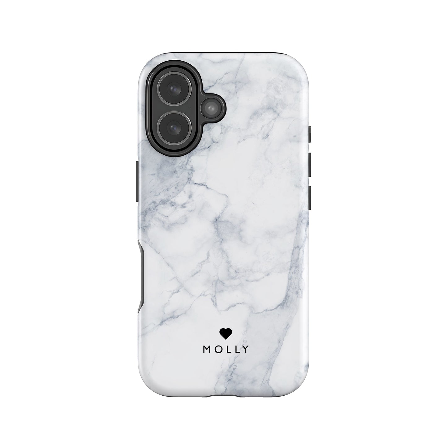 Personalised Text White Marble Phone Case Phone Case