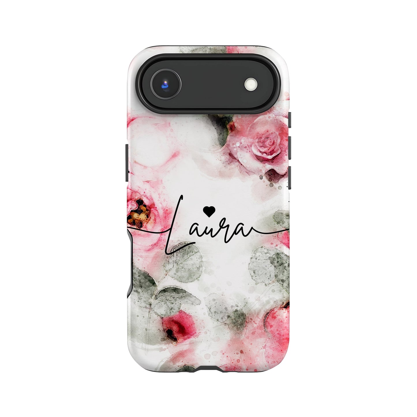 Personalised Rose Floral Print Phone Case iPhone 17 Air Phone Case