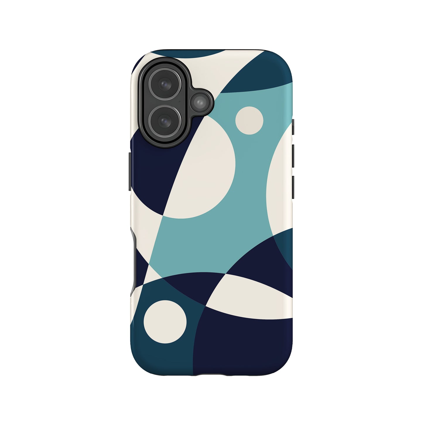 Blue Horizon Abstract Colour Block Case iPhone 17 Phone Case
