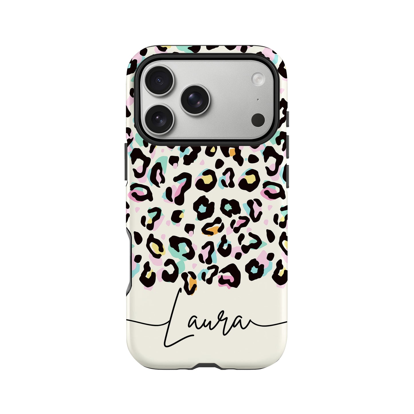 Custom Rainbow Spot Leopard Print Case Phone Case