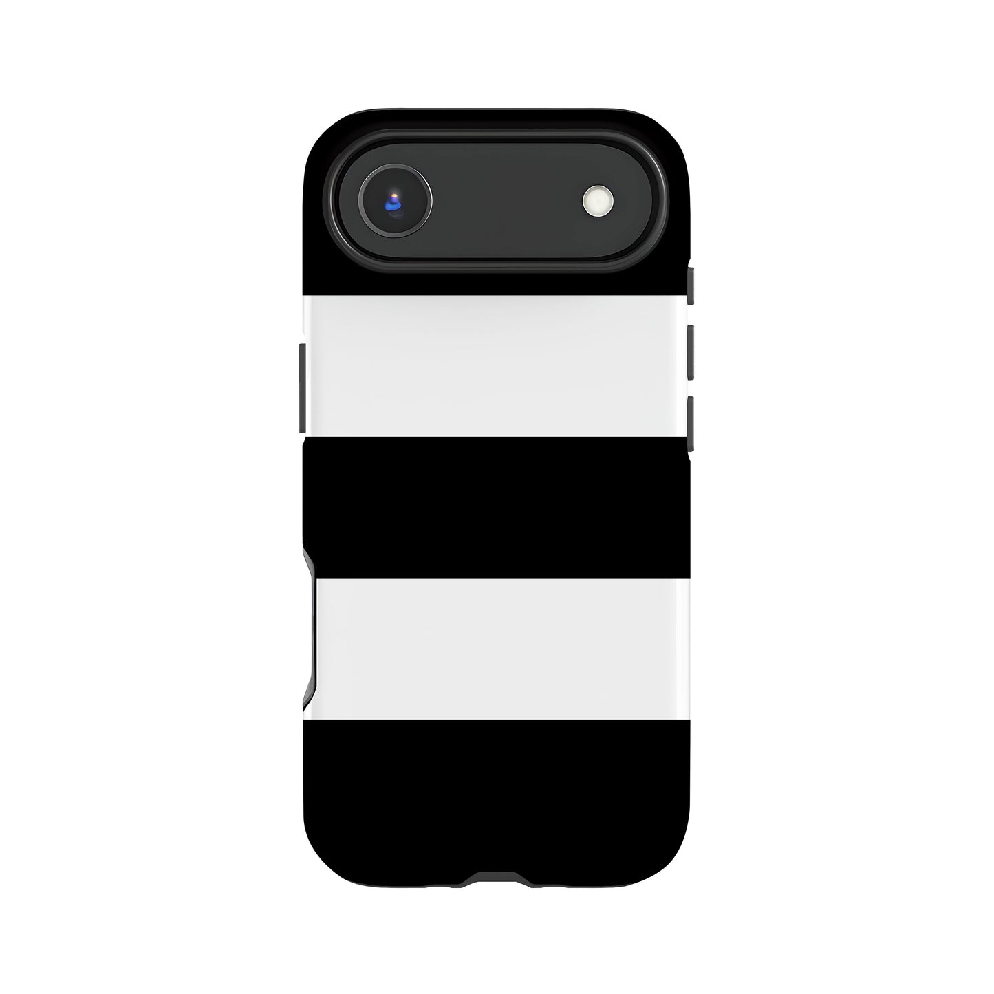 Black Stripes Personalised Text Case Phone Case