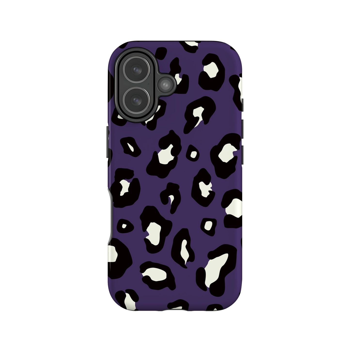 Dark Purple Leopard Print Spots Pattern Phone Case iPhone 17 Phone Case