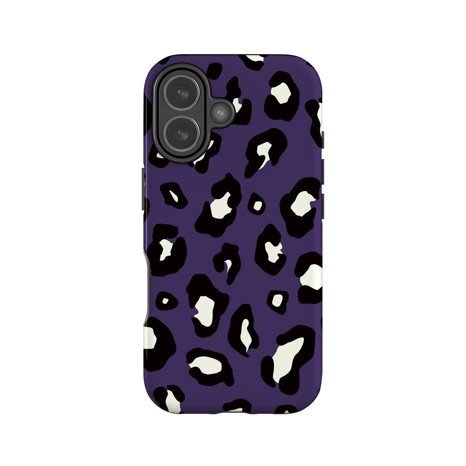 Dark Purple Leopard Print Spots Pattern Phone Case iPhone 17 Phone Case