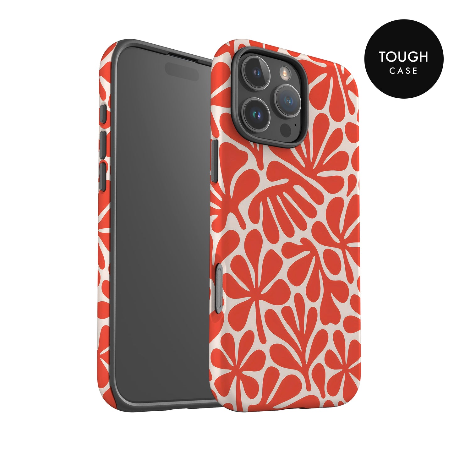 Abstract Orange Matisse Floral Print Case Phone Case