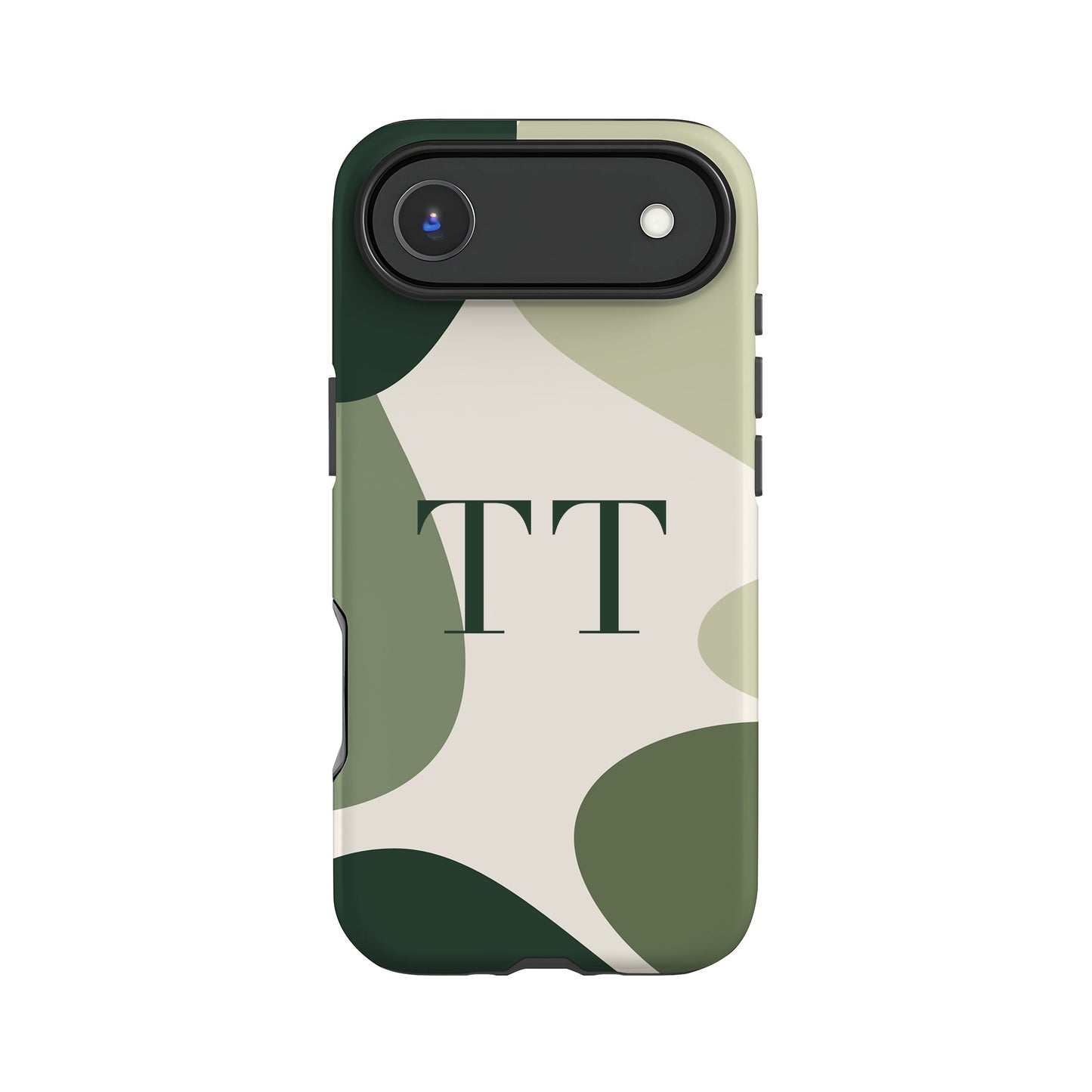 Personalised Abstract Green Colour Block Case iPhone 17 Air Phone Case