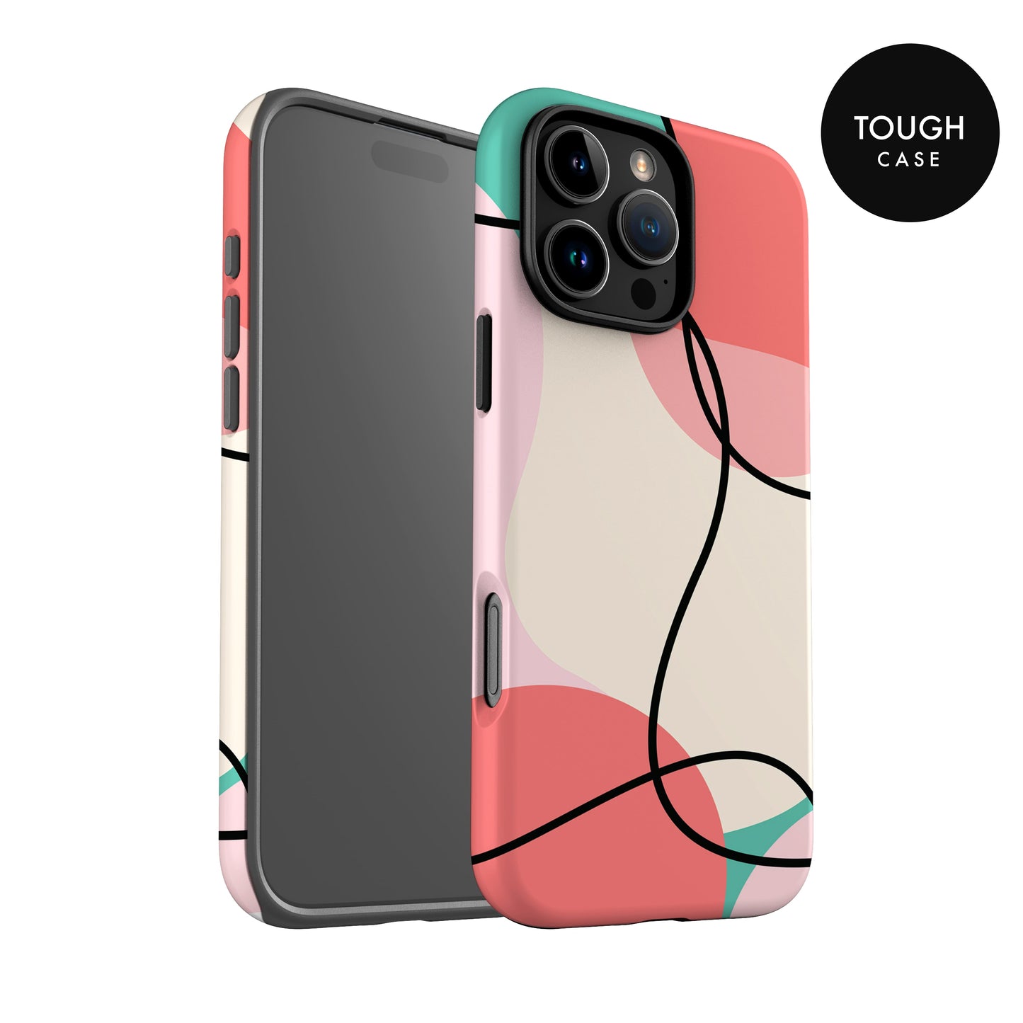 Abstract Minimalist Primary Colour Block Case Phone Case